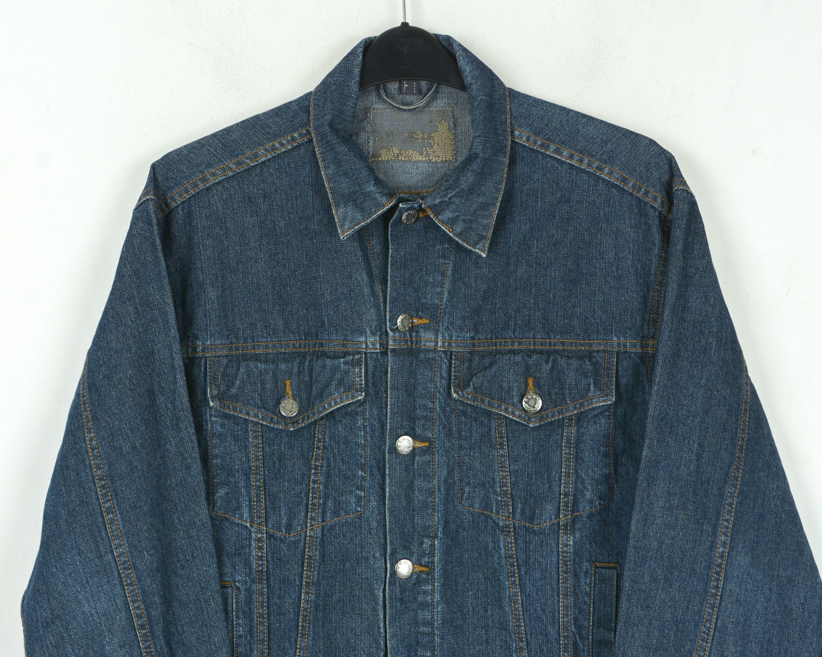Other Denim Mens L Jacket Coat Trucker Jean Retro Chore Top Cotton Size US L / EU 52-54 / 3 - 2 Thumbnail