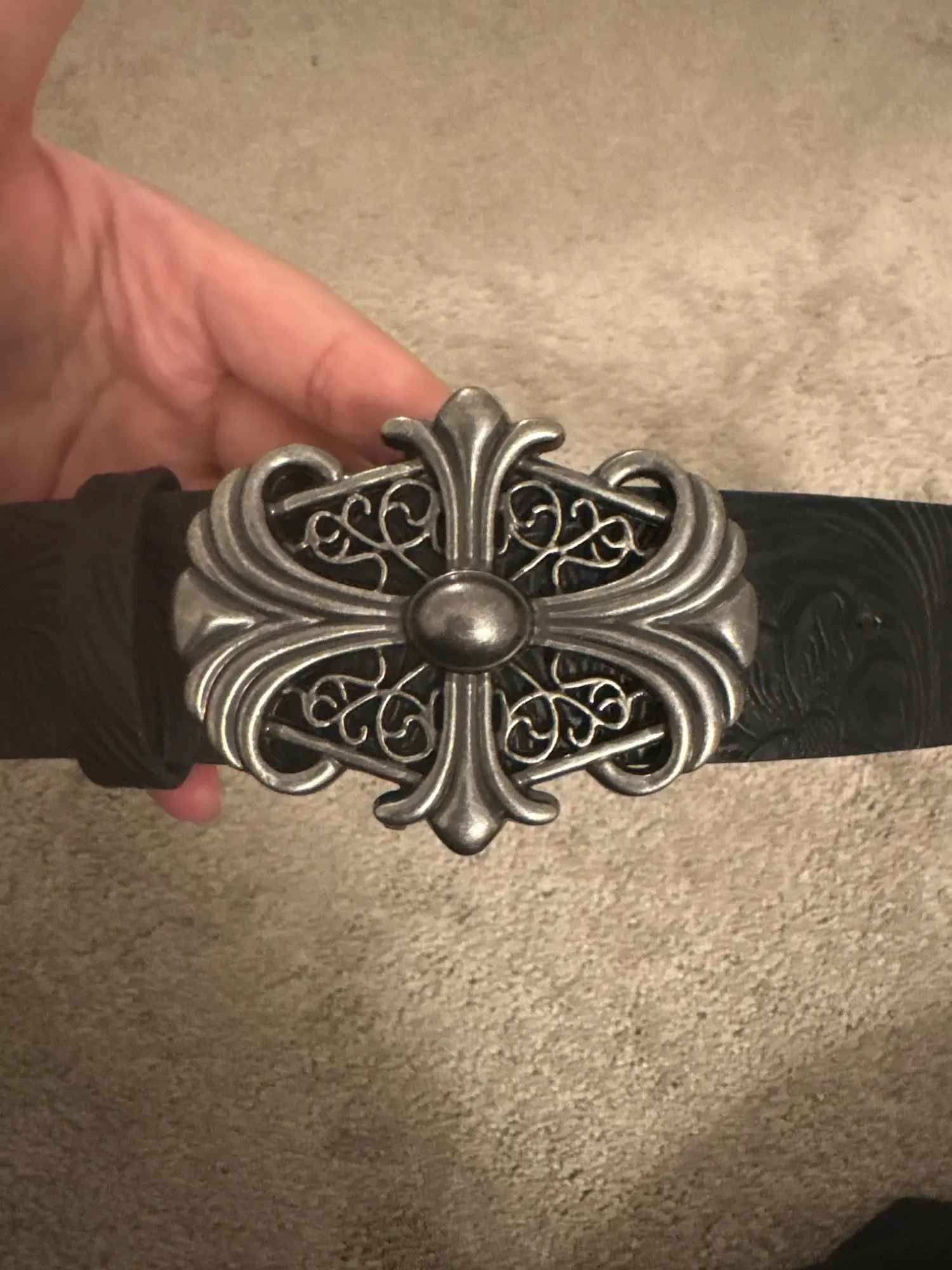 Vintage Bohemian Style-Chic Black Belt Size ONE SIZE - 4 Thumbnail