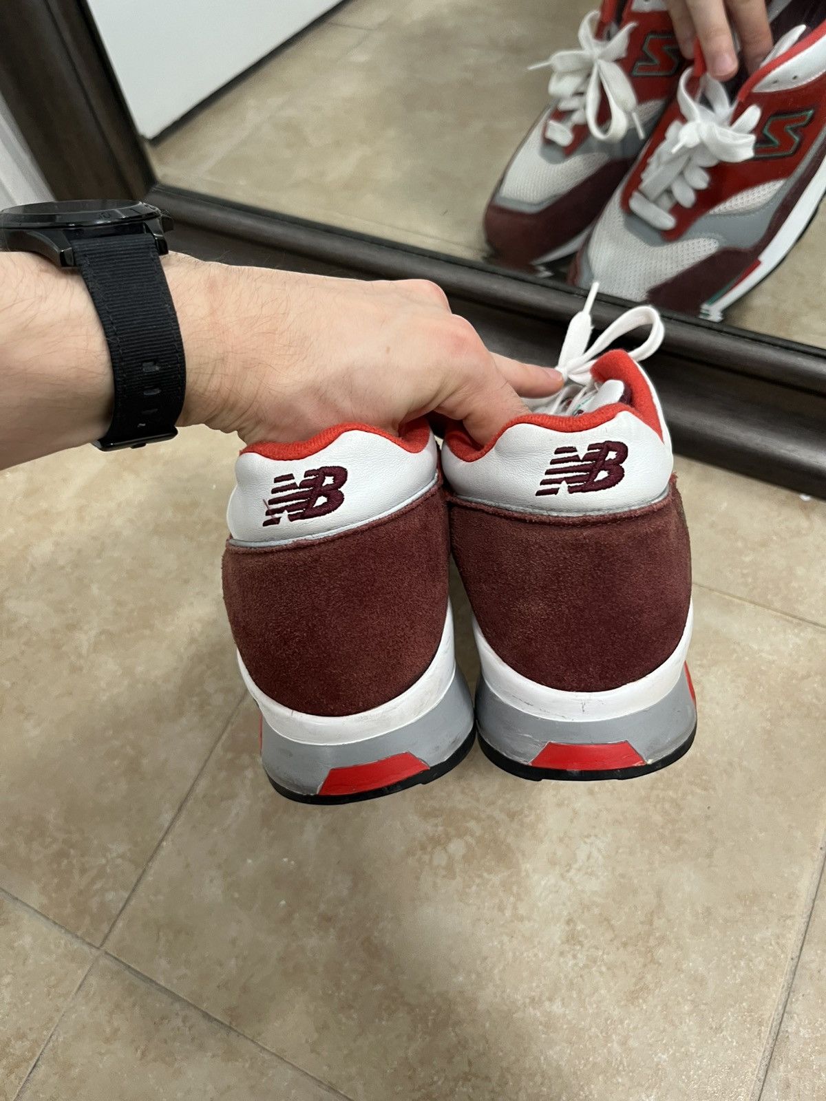 New Balance New Balance 1500 made in uk contradiction pack burgundy rare Size US 10 / EU 43 - 3 Thumbnail