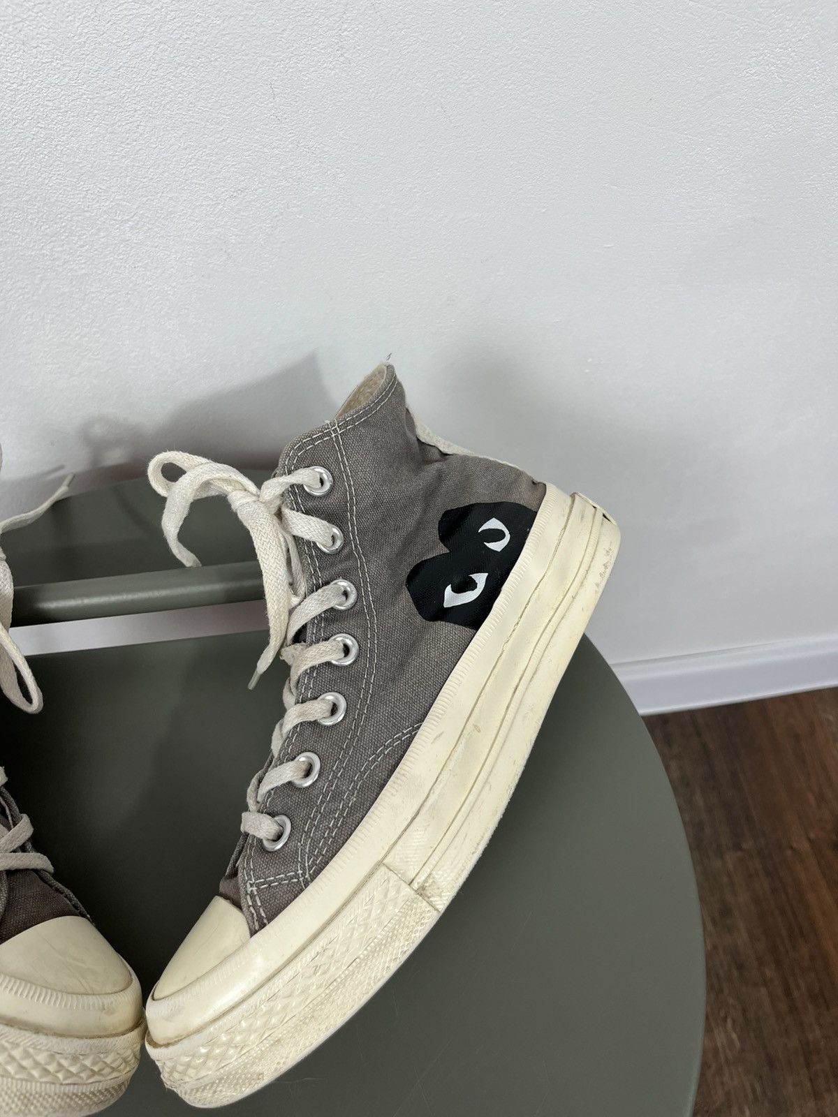 Converse Converse x CDG Play Chuck Taylor High Grey Heart US 6 W Size US 6 / IT 36 - 4 Thumbnail