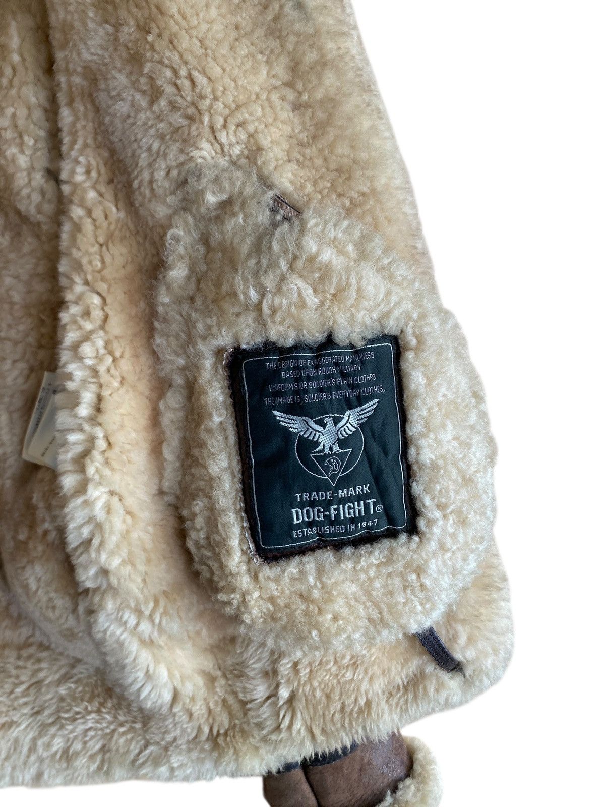 Vintage Dog Fight B-3 Sheepskin Leather Flight Jacket 1990s