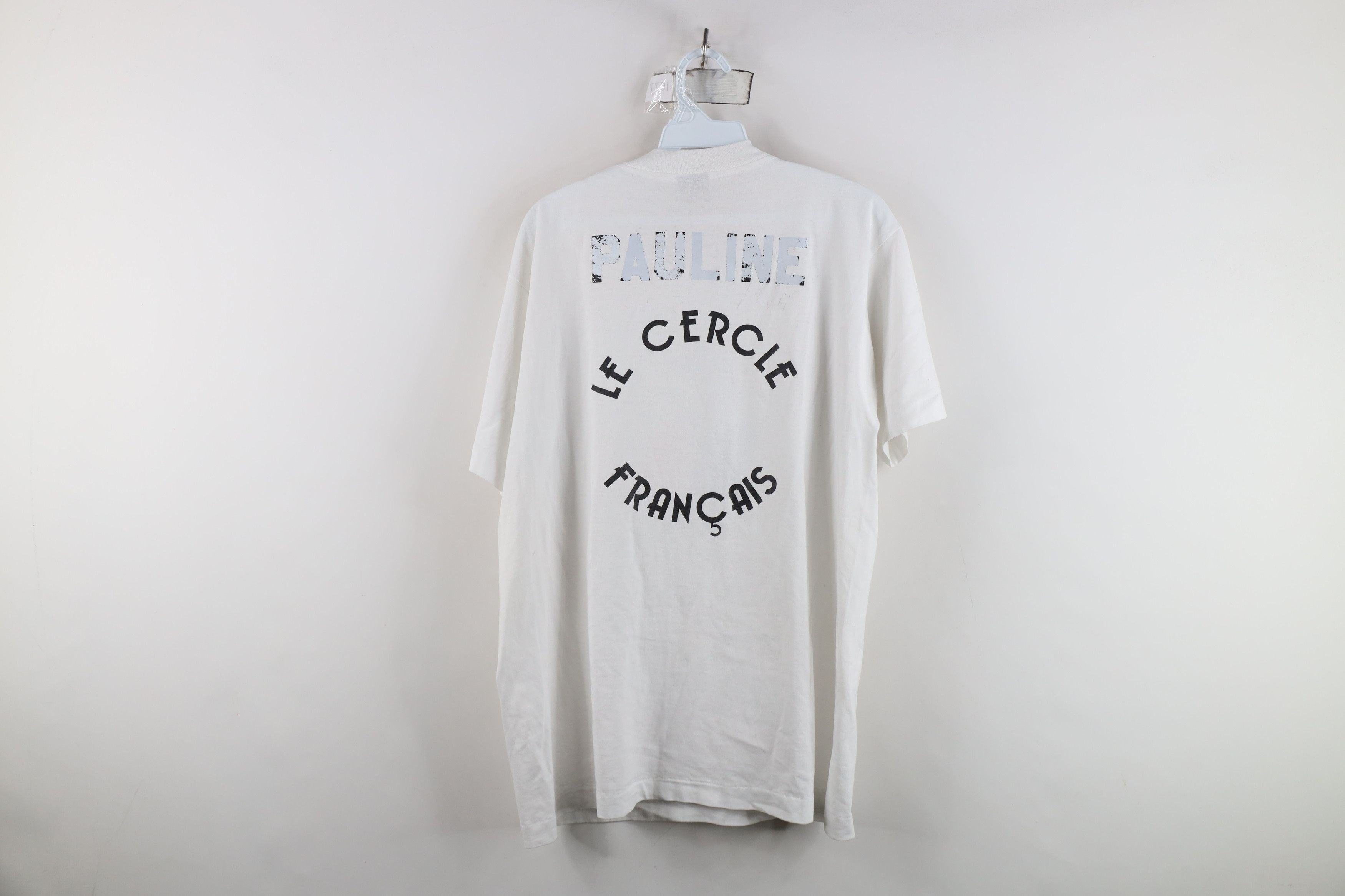 Vintage Vintage 90s Streetwear Francais French Club T-Shirt USA Size US L / EU 52-54 / 3 - 11 Thumbnail