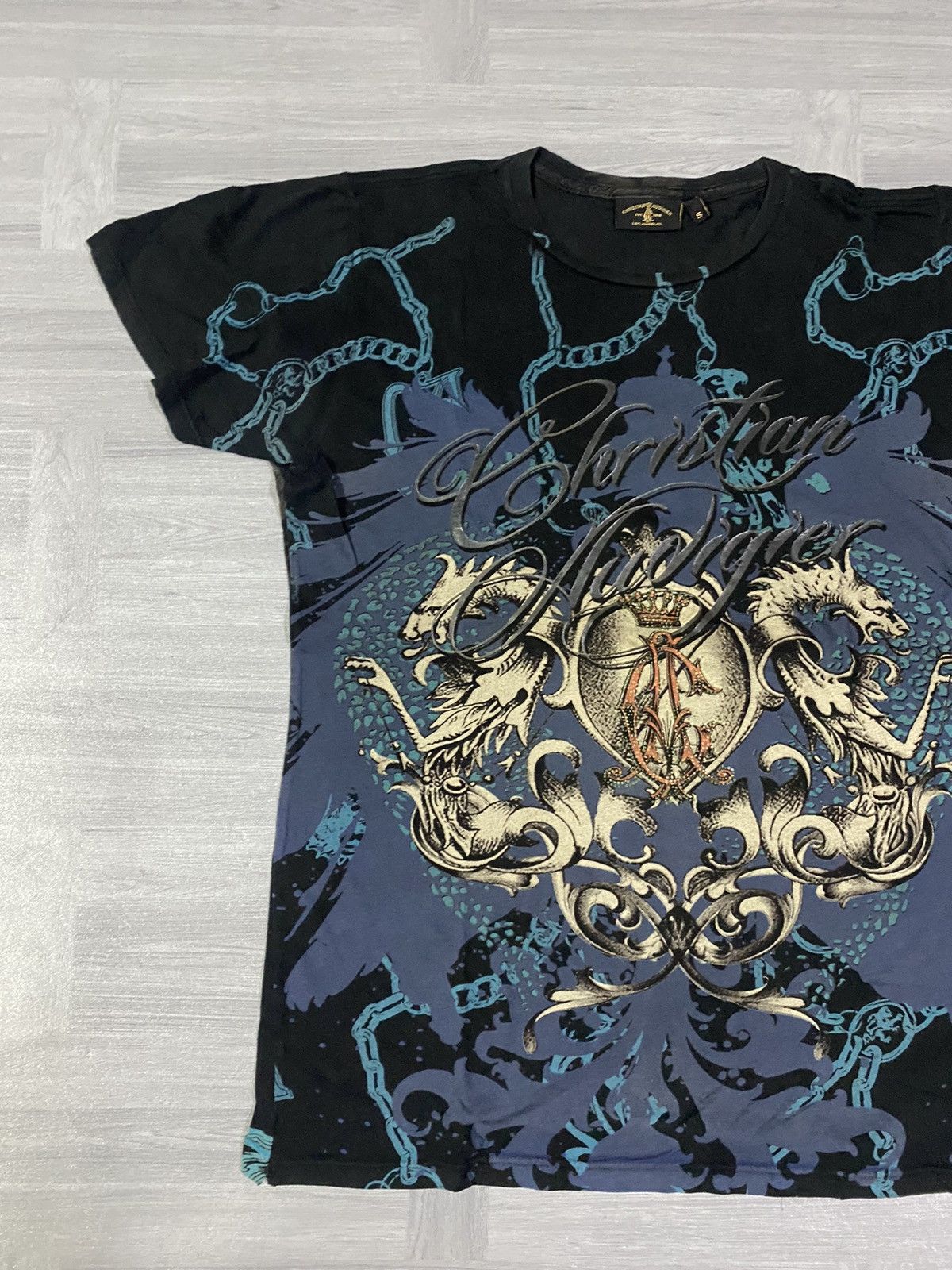 Ed Hardy Vintage Y2K Crristian Audigier Dragon Crown T-Shirt Size US S / EU 44-46 / 1 - 5 Thumbnail