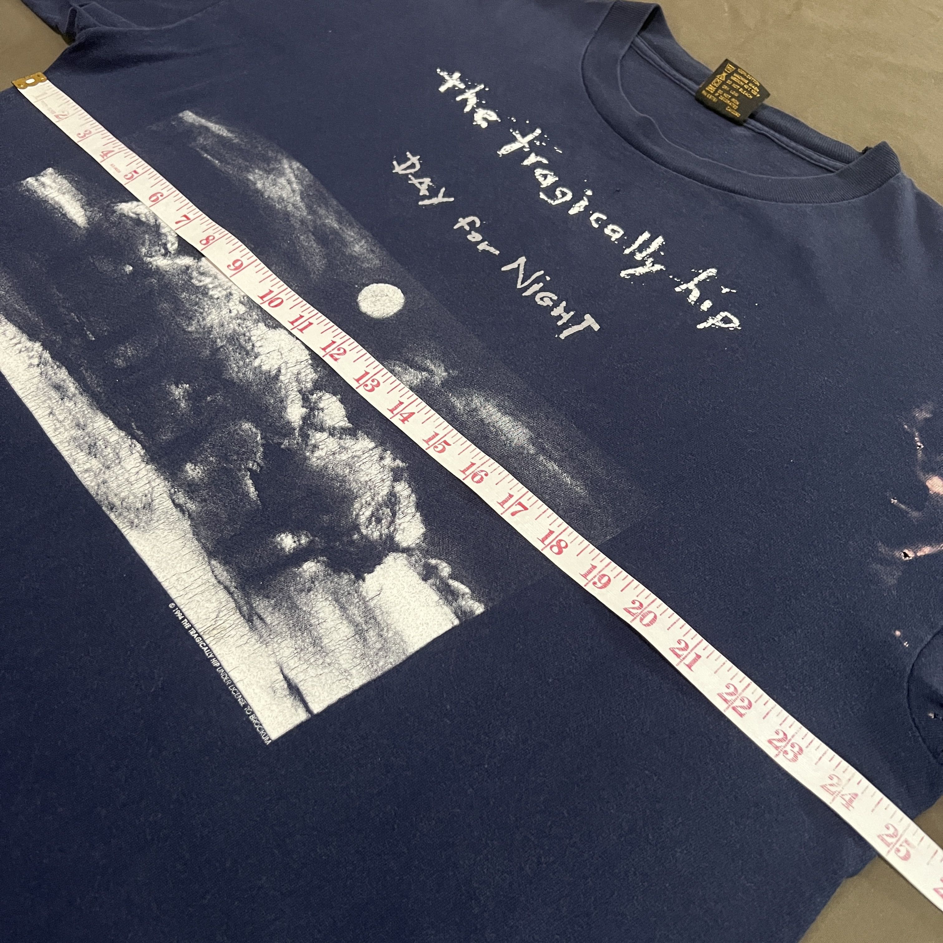 Band Tees Vintage 90s The Tragically Hip Day For Night Album Promo Tee Size US XL / EU 56 / 4 - 13 Thumbnail