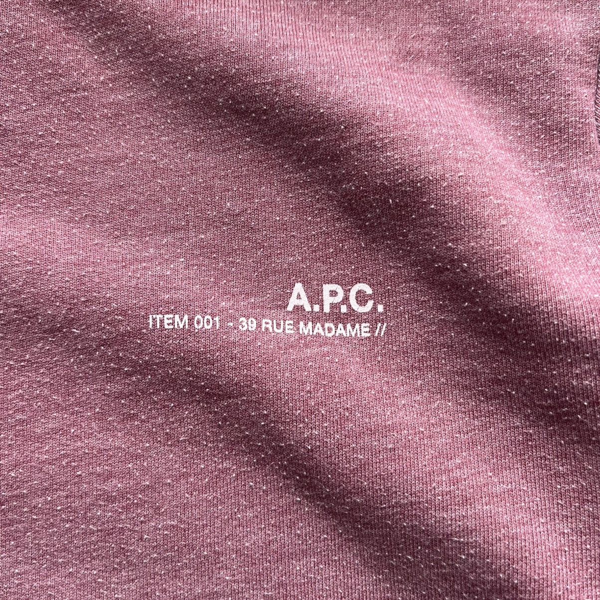A.P.C. APC Cotton Logo Maroon Hoodie Size US XS / EU 42 / 0 - 2 Thumbnail