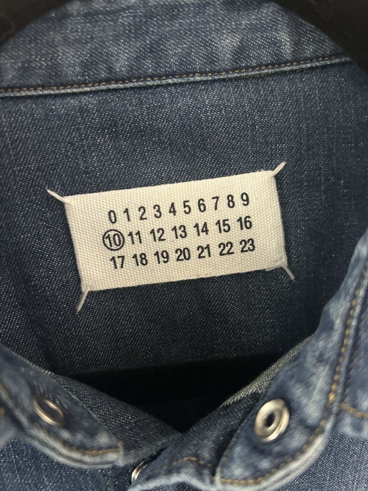 Maison Margiela Maison Margiela Indigo Western Denim 10 Shirt Size US L / EU 52-54 / 3 - 4 Thumbnail