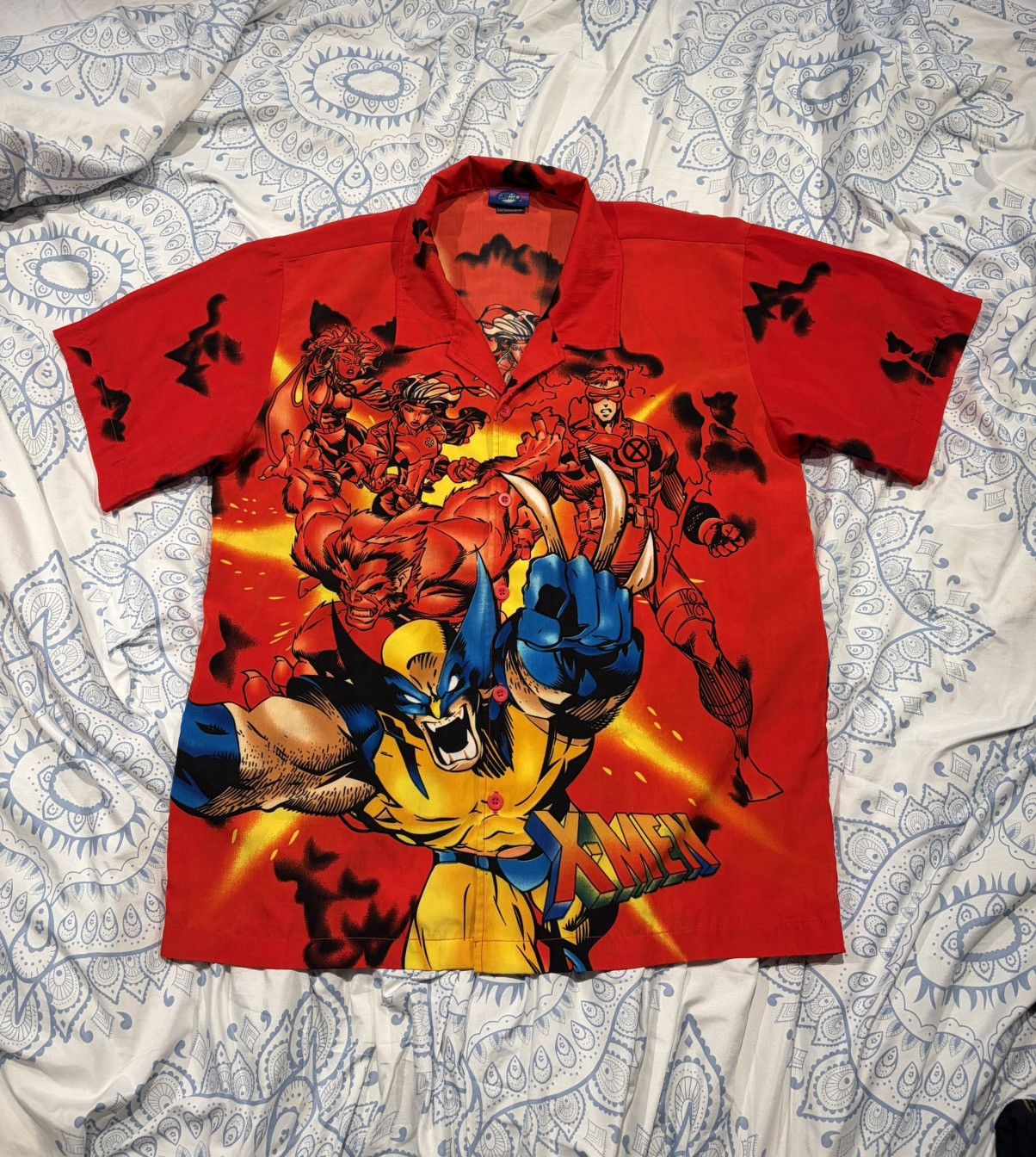 Marvel Comics Y2K Marvel Wolverine Button Up Size US M / EU 48-50 / 2 - 1 Thumbnail