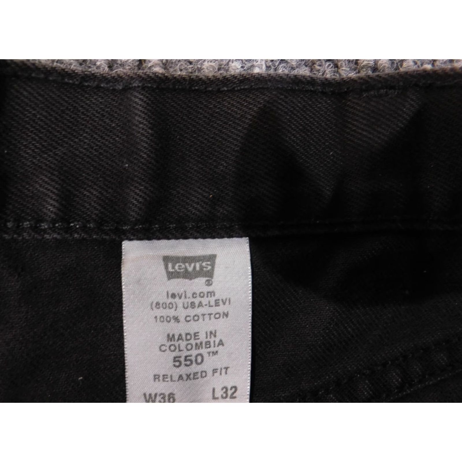 Levi's Levi's Jeans 36x32 Black 550 Relaxed Fit Denim Straight Men Regular 550 Series Retro Size US 36 / EU 52 - 5 Thumbnail