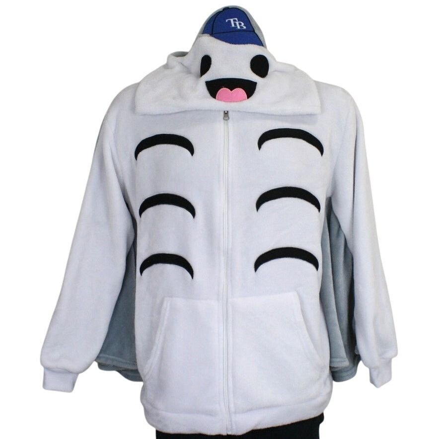 MLB Tampa Bay Rays Flappy Boi Winged Plush Fleece Hoodie Zip Size US M / EU 48-50 / 2 - 1 Thumbnail