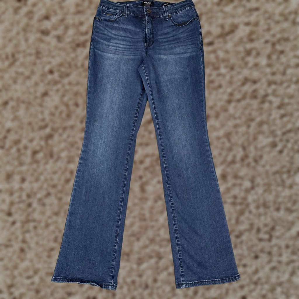 Nine West Nine West Jeans Womens 10 Blue Skinny Bootcut Denim Stretch Mid Rise Pants 28x32 Size 32" / US 10 / IT 46 - 1 Thumbnail
