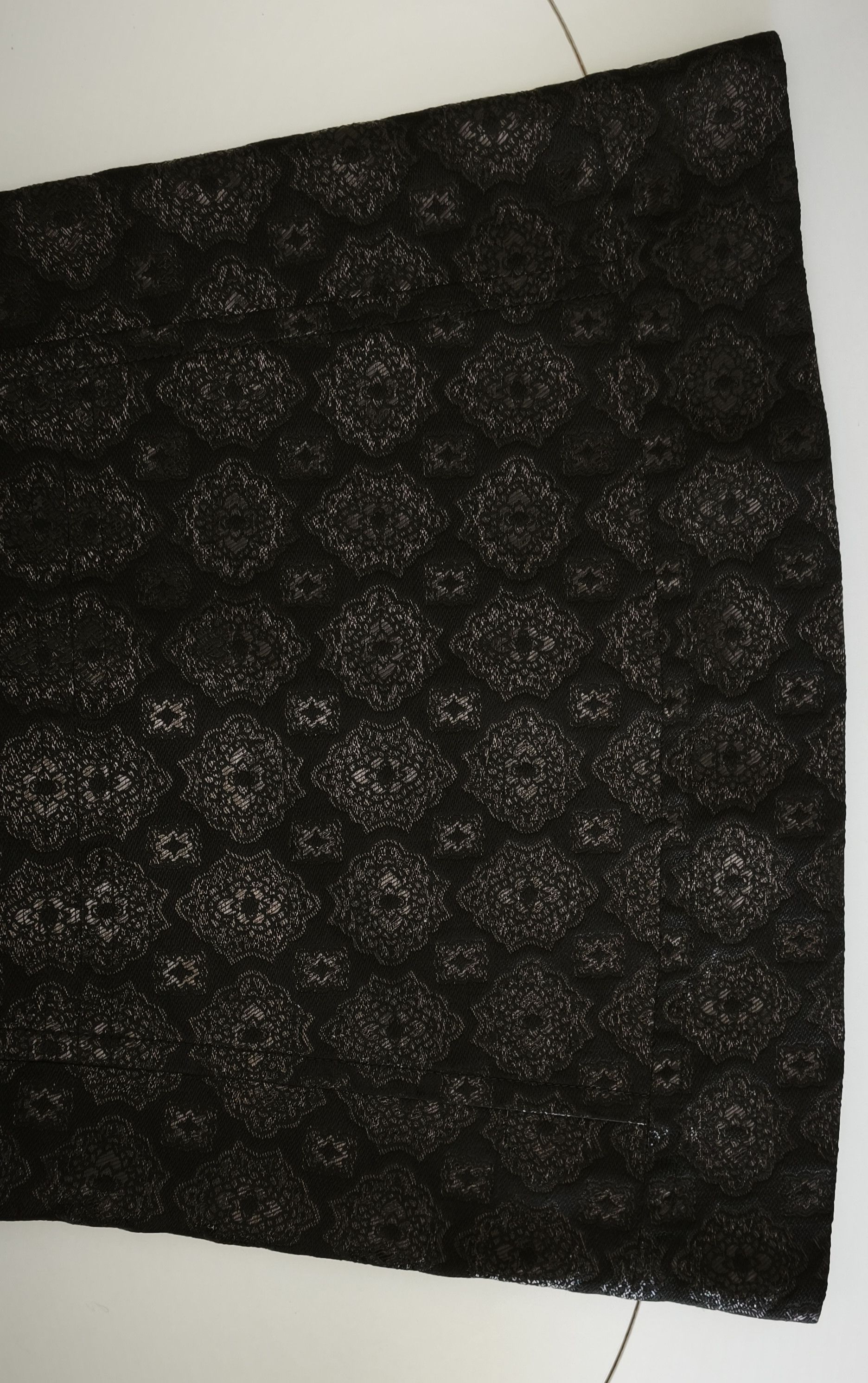 Prada Black brocade fabric silk mini dress Size XS / US 0-2 / IT 36-38 - 19 Thumbnail