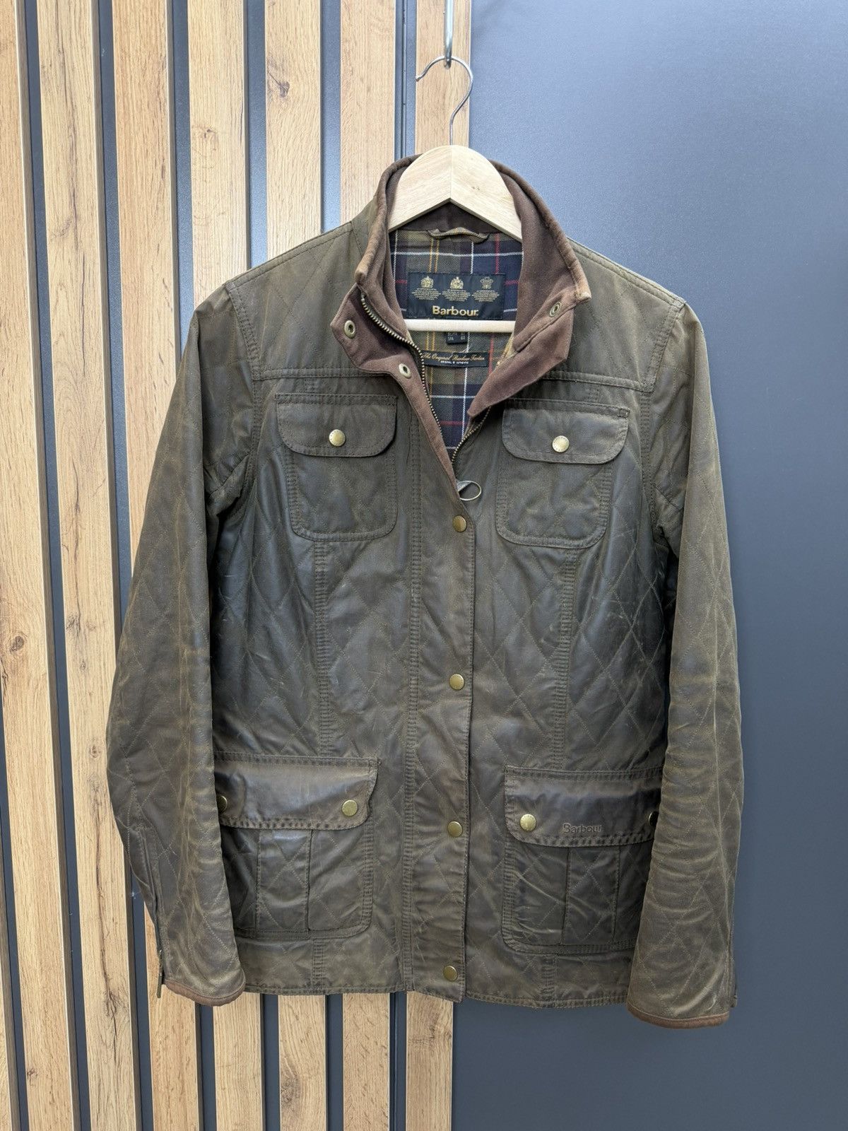 Barbour Barbour Quilted Utility Wax Jacket Size 14 Size L / US 10 / IT 46 - 1 Thumbnail