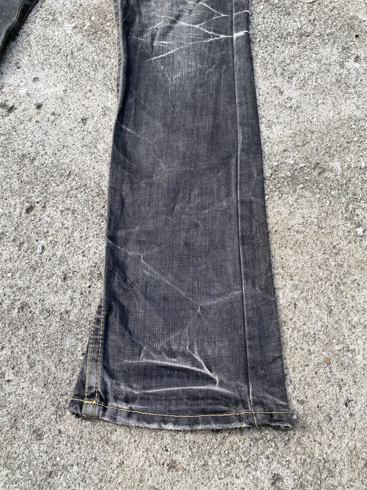 If Six Was Nine × Japanese Brand × Tornado Mart Ozz First Pinball Distressed Claw Marks Slim Flare Denim Size US 30 / EU 46 - 5 Thumbnail