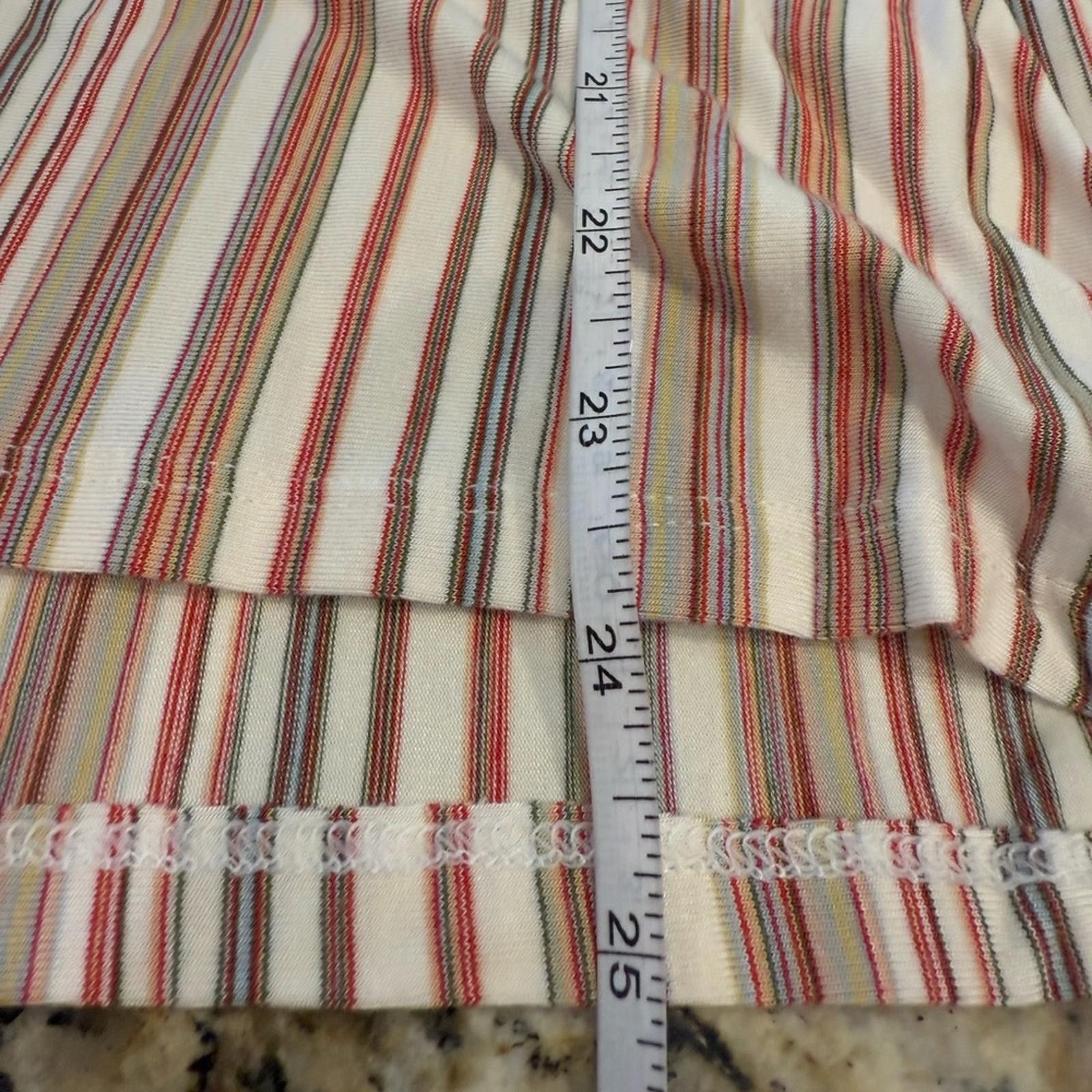 Other Max Studio cold shoulder neutral striped top SZ SM Size S / US 4 / IT 40 - 8 Thumbnail