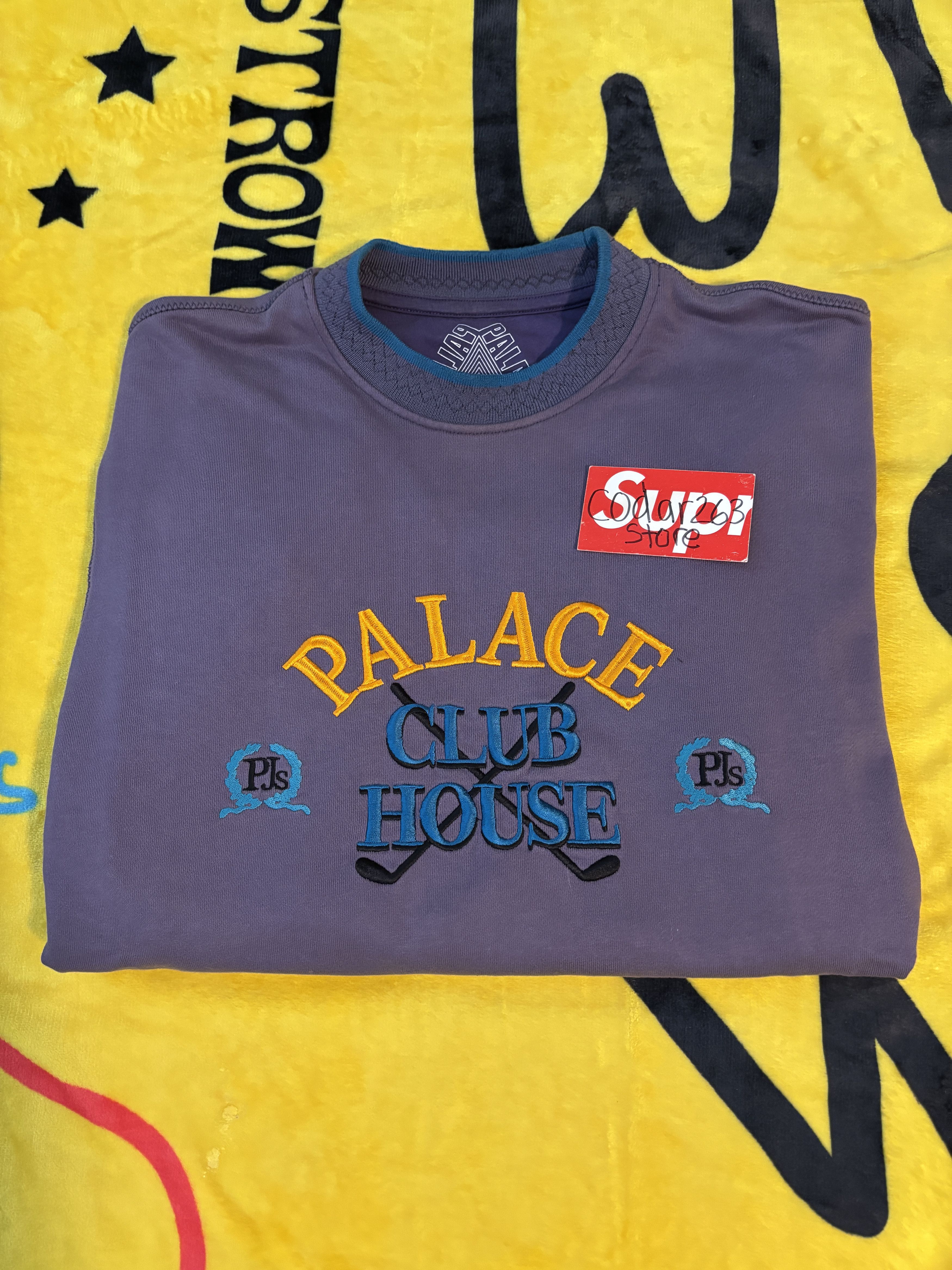 Palace FW17 Clubhouse Crewneck - Palace Skateboards Wine Sweater Size US M / EU 48-50 / 2 - 1 Thumbnail