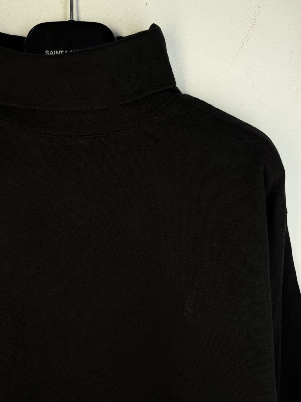 Yves Saint Laurent 90s YSL Turtleneck Sweatshirt Logo Vintage Sweater Luxury Size US XL / EU 56 / 4 - 9 Thumbnail