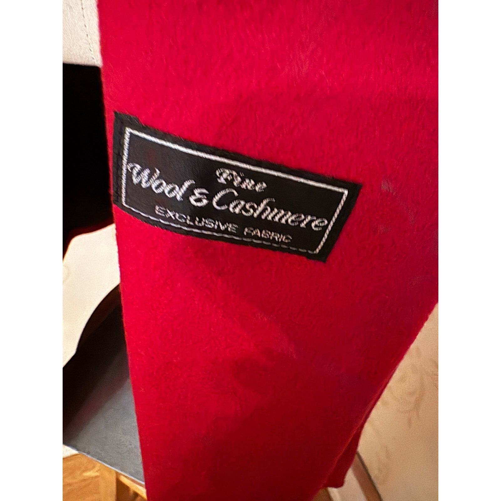 Trina Turk New! Ladies 10 Trina Turk Red Cashmere Blend Belted Coat Size L / US 10 / IT 46 - 4 Thumbnail
