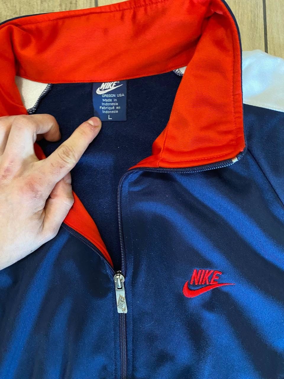 Designer × Japanese Brand × Nike Vintage Nike Zip Made in USA SIZE MEN L Size US L / EU 52-54 / 3 - 3 Thumbnail