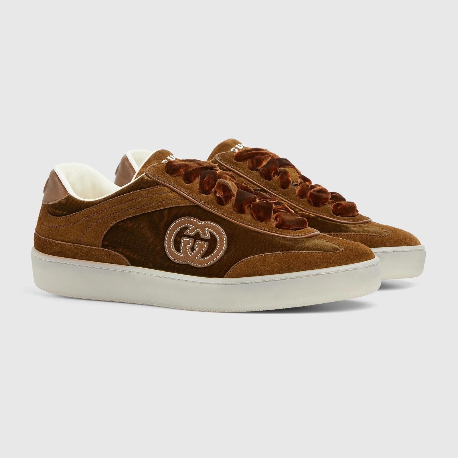 Gucci Gucci G75 Velvet Sneakers Size US 5 / IT 35 - 2 Thumbnail