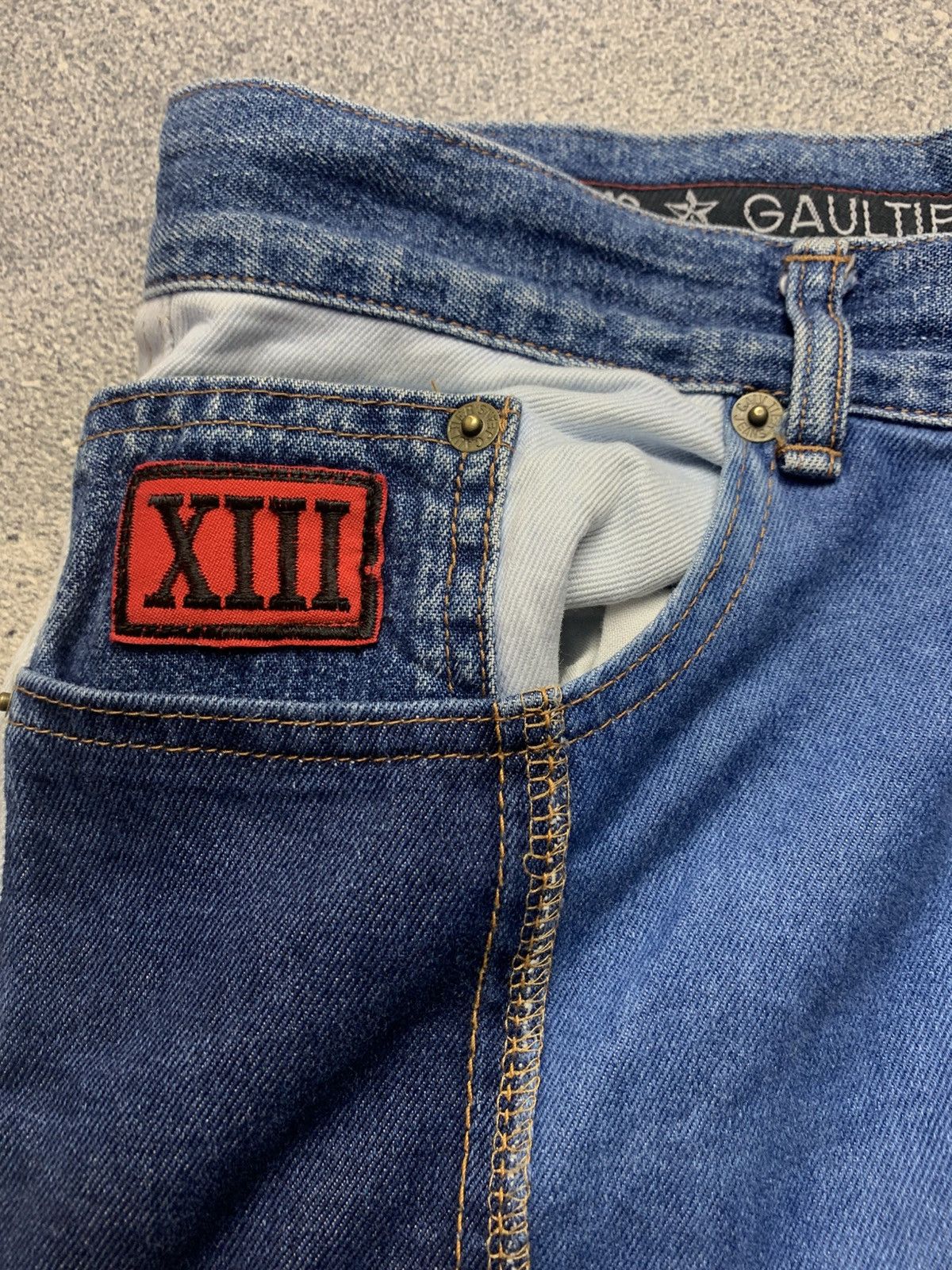 Jean Paul Gaultier 🐍 Archive Jean Paul Gaultier Patchwork Jeans Size US 31 - 5 Thumbnail