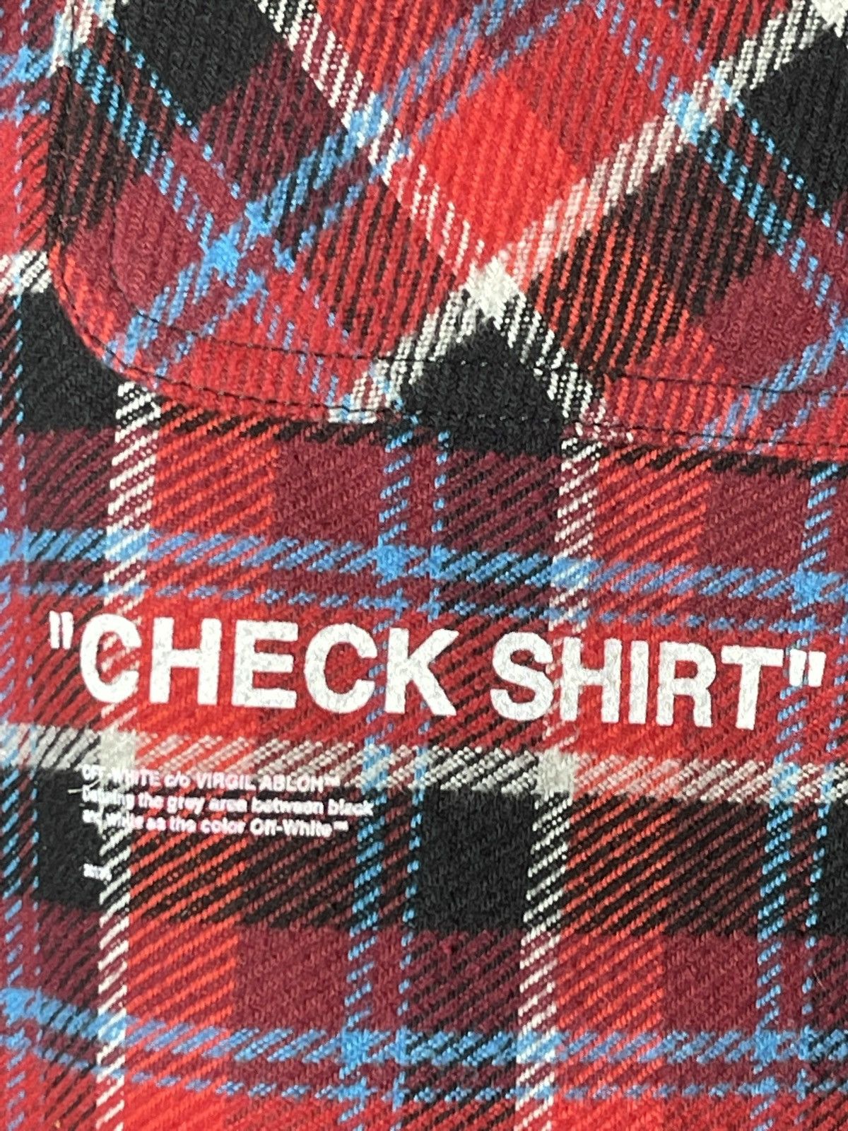 Off-White Off-White flannel Check Shirt Flannel button up shirt Size US M / EU 48-50 / 2 - 6 Thumbnail