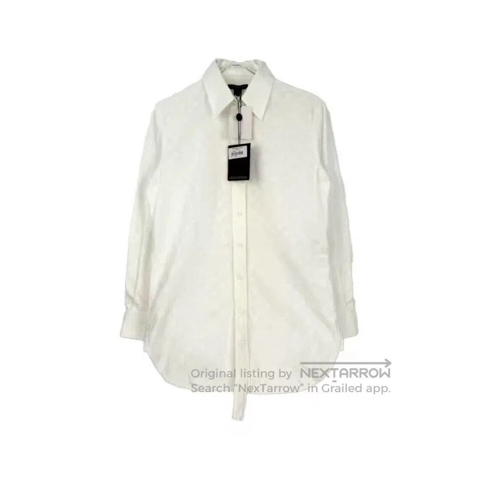Louis Vuitton LV White Logo Pattern Button-Up Shirt. Size US XS / EU 42 / 0 - 1 Thumbnail