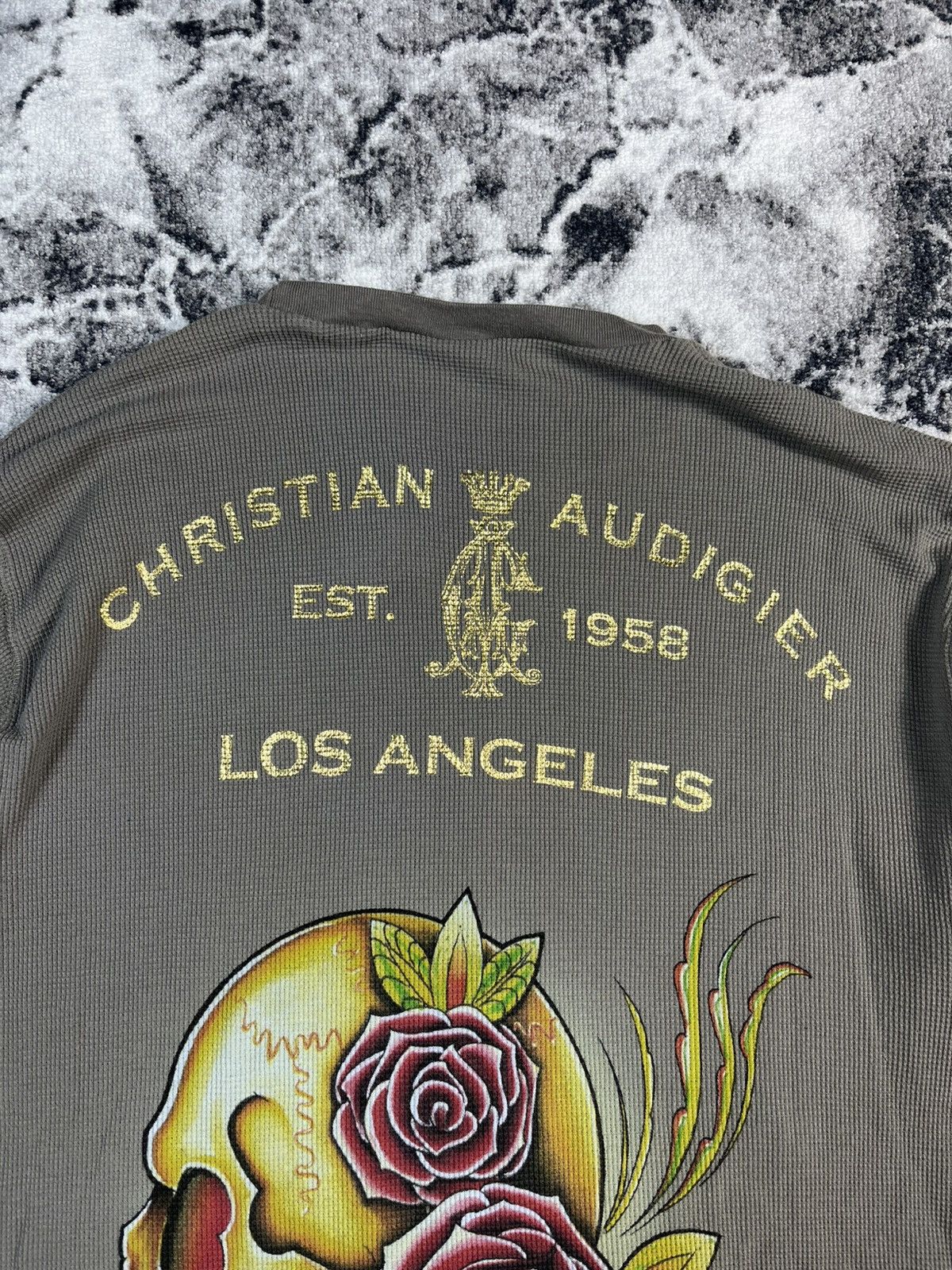 Christian Audigier Christian Audigier Skull Roses Graphic Long Sleeve L Size US L / EU 52-54 / 3 - 18 Thumbnail