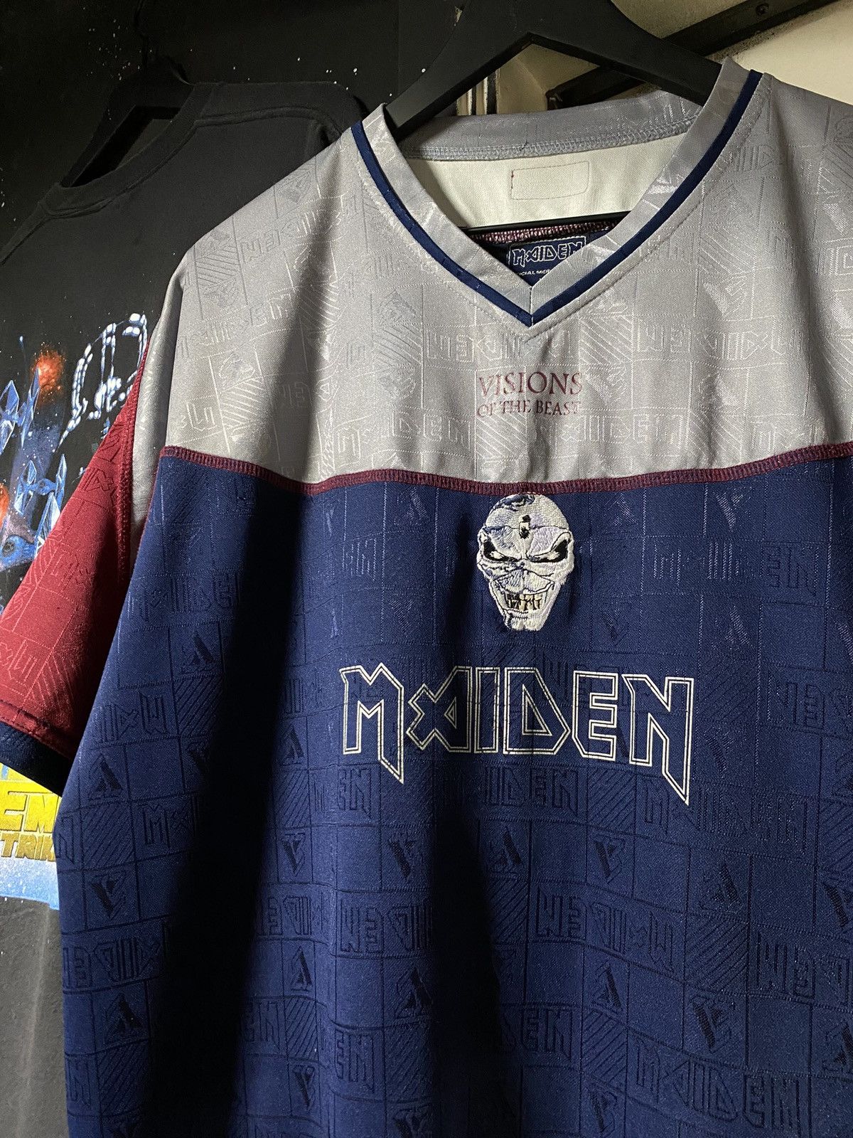 Band Tees × Vintage 90’s Vintage Iron Maiden Band Jersey XLarge Size US XL / EU 56 / 4 - 4 Thumbnail