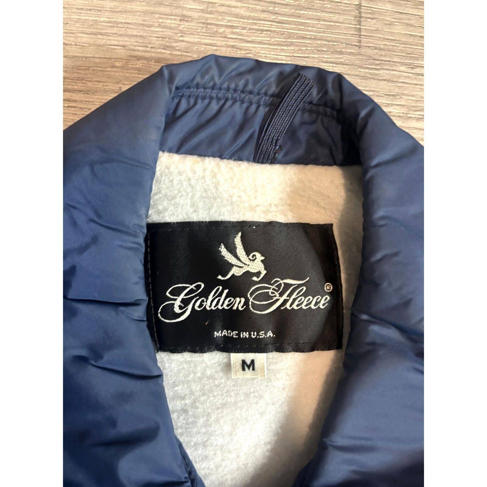 Vintage VINTAGE Golden Fleece Jacket Mens M Blue Nylon Fleece Lined Windbreaker USA Short Size US M / EU 48-50 / 2 - 3 Thumbnail