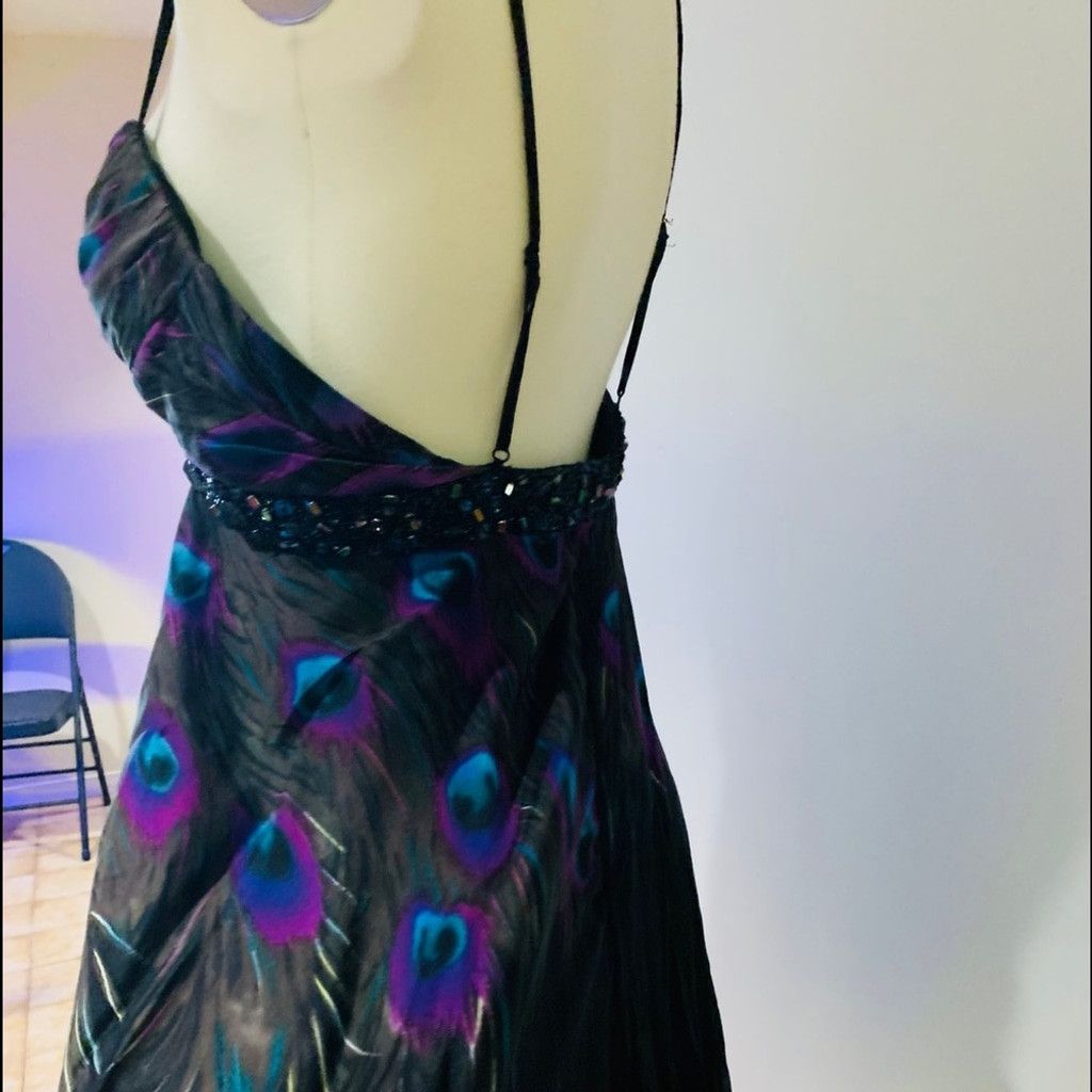 Alberto Alberto Makali black peacock silk dress size 8 Size M / US 6-8 / IT 42-44 - 6 Thumbnail