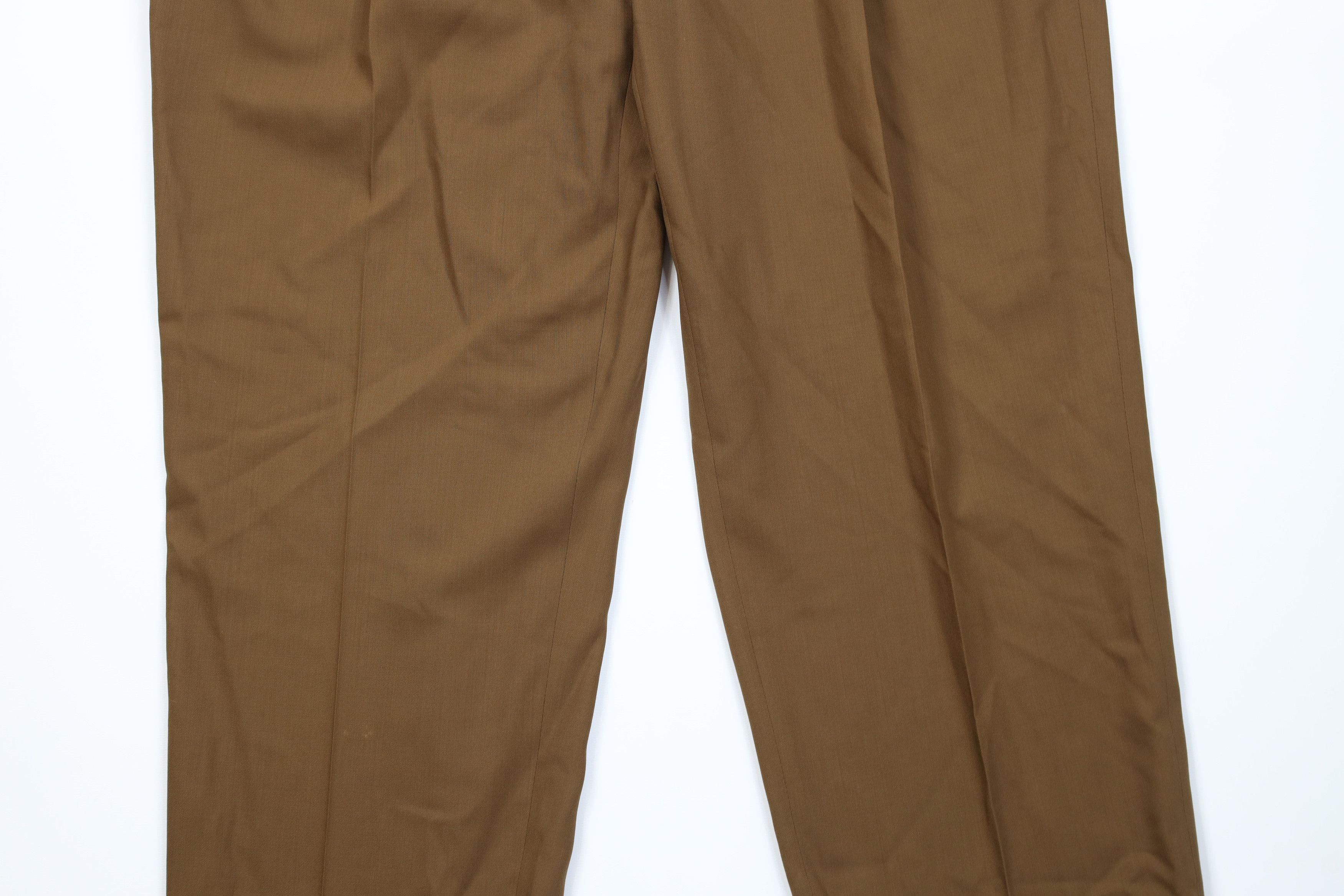 Vintage Vintage 90s Streetwear Super 100s Wool Wide Leg Chino Pants Size US 36 / EU 52 - 3 Thumbnail