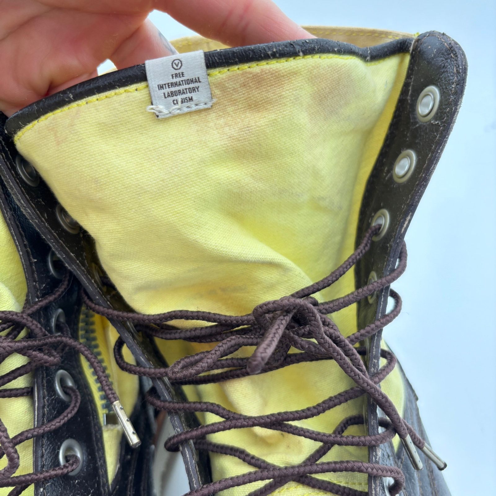 Visvim Visvim 7-Hole '73 Folk Yellow Boots Men's 12 Handmade Size US 12 / EU 45 - 17 Thumbnail