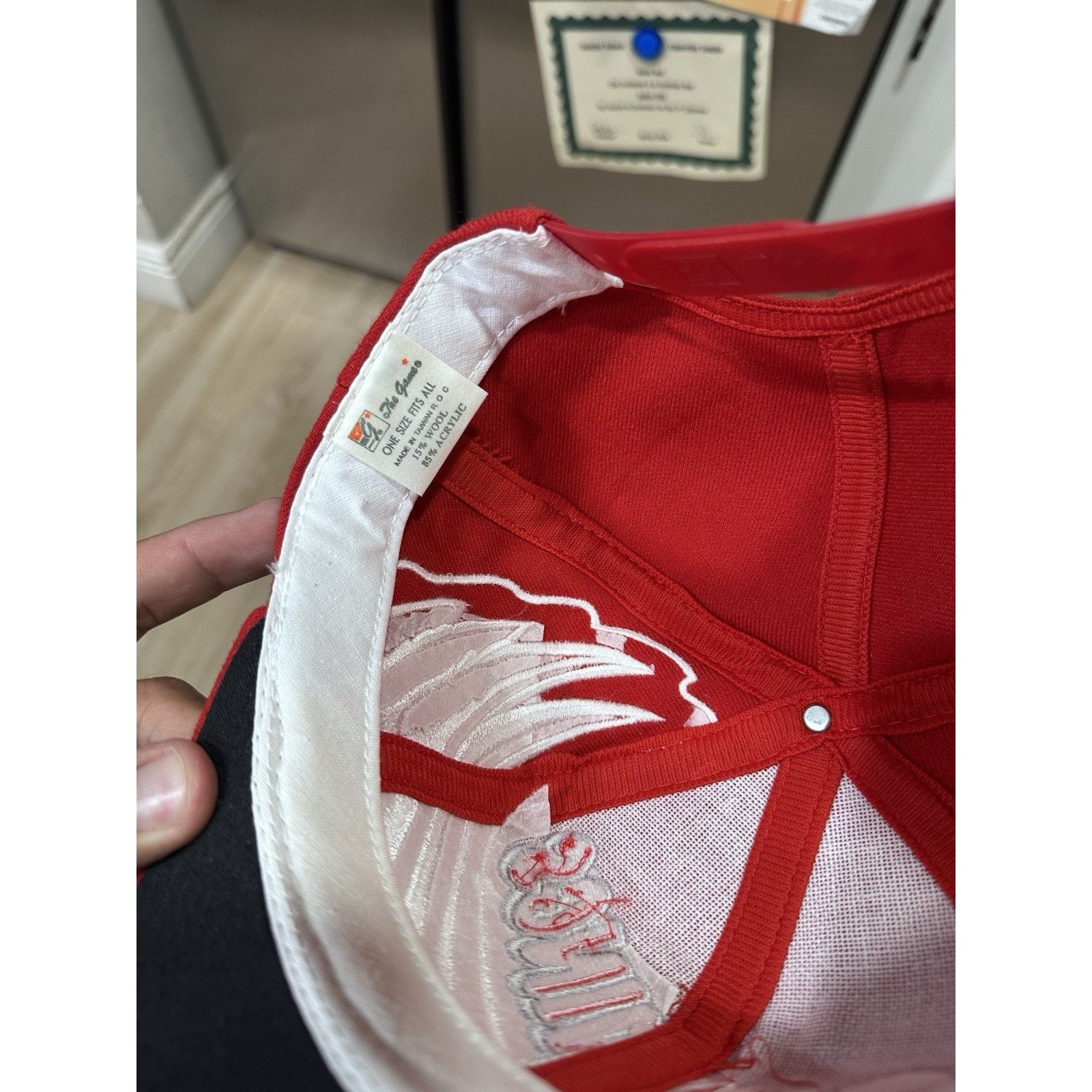The Game Vintage Detroit Red Wings SnapBack Hat The Game Vtg 90s Zoom Size ONE SIZE - 7 Thumbnail