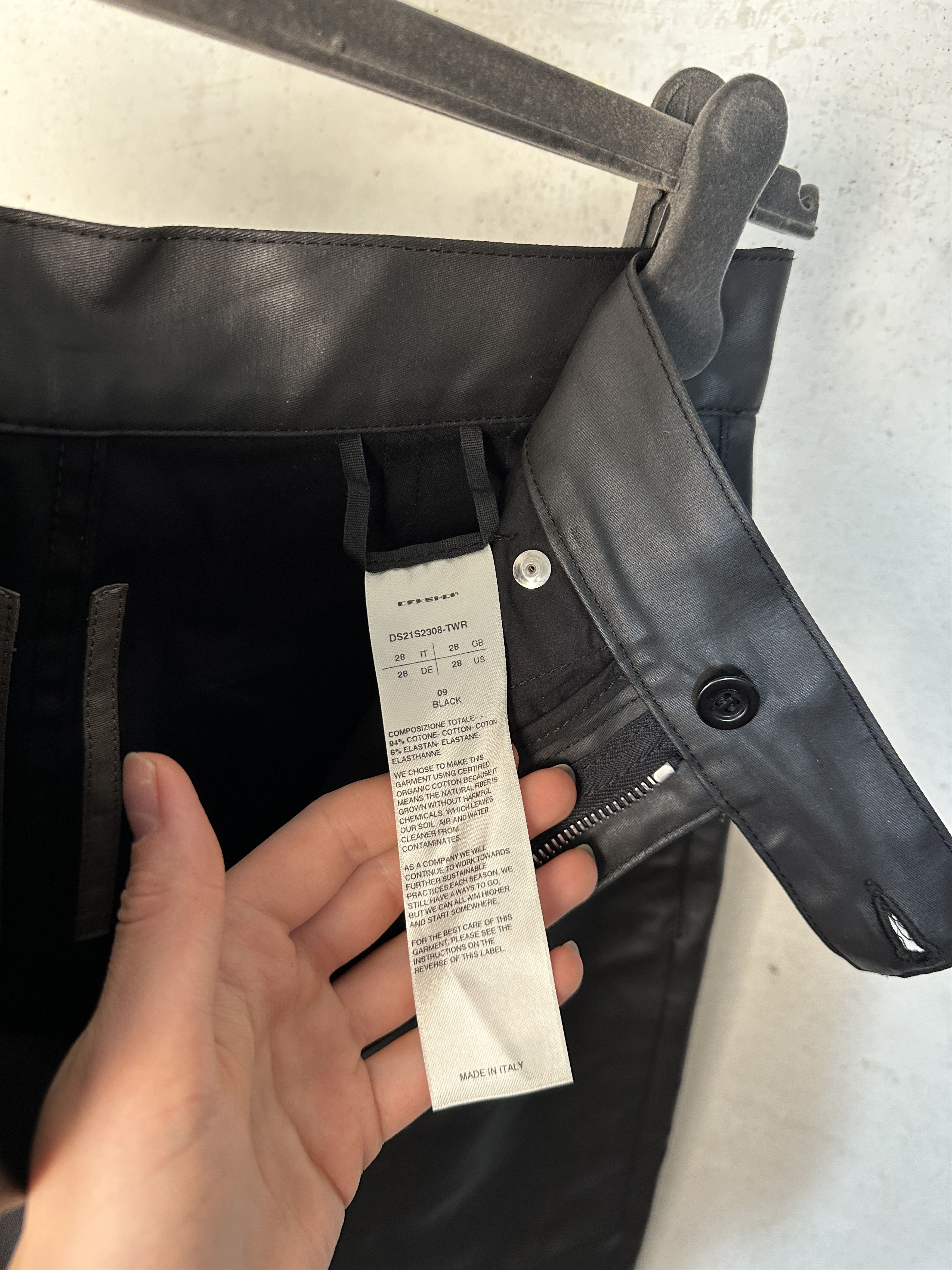 Rick Owens Drkshdw Rick Owens DRKSHDW Bolans Black Cropped Pant Size 28" / US 6 / IT 42 - 8 Thumbnail