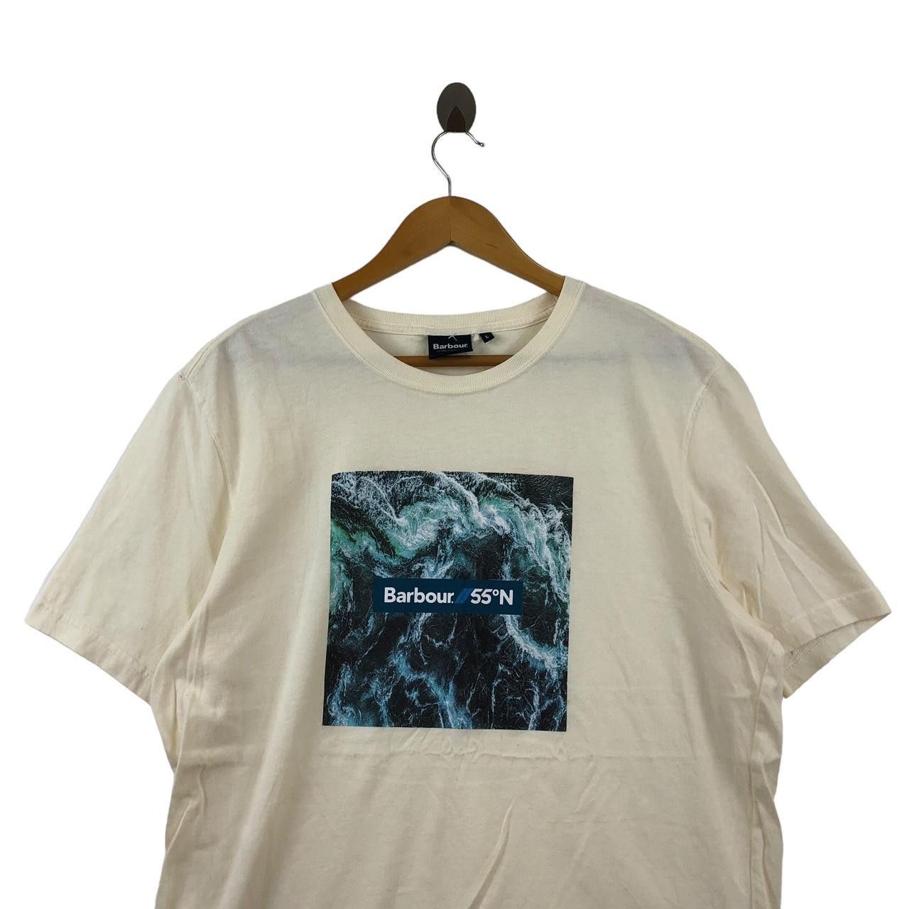 Barbour BARBOUR ENGLAND 55 N Wave Beach Surf Tailored Fit Tee Shirt Size US L / EU 52-54 / 3 - 3 Thumbnail