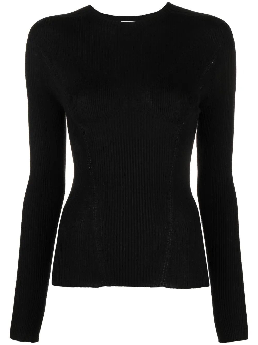 Lanvin o1y0326 Crewneck Sweater in Black Size S / US 4 / IT 40 - 1 Thumbnail