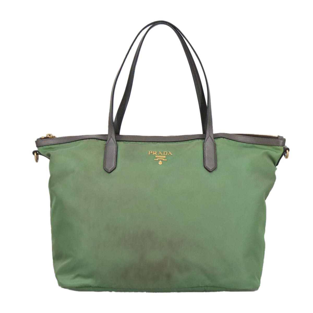 Prada Green Synthetic Tote Bag (Pre-Owned) Size ONE SIZE - 1 Thumbnail