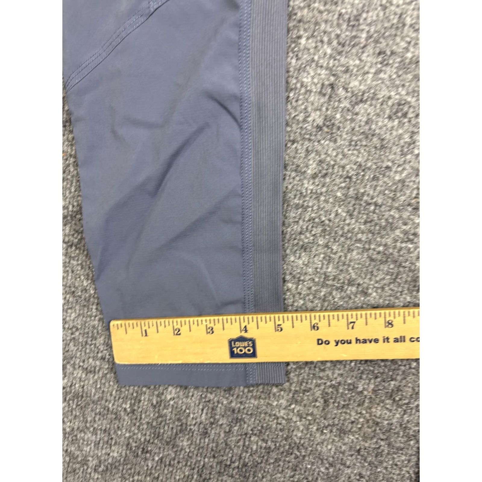 Vintage Indyeva Pants Womens XS Gray Lightweight Tapered Ankle Hiking Zip Pocket Stretch Size 26" / US 2 / IT 38 - 6 Thumbnail