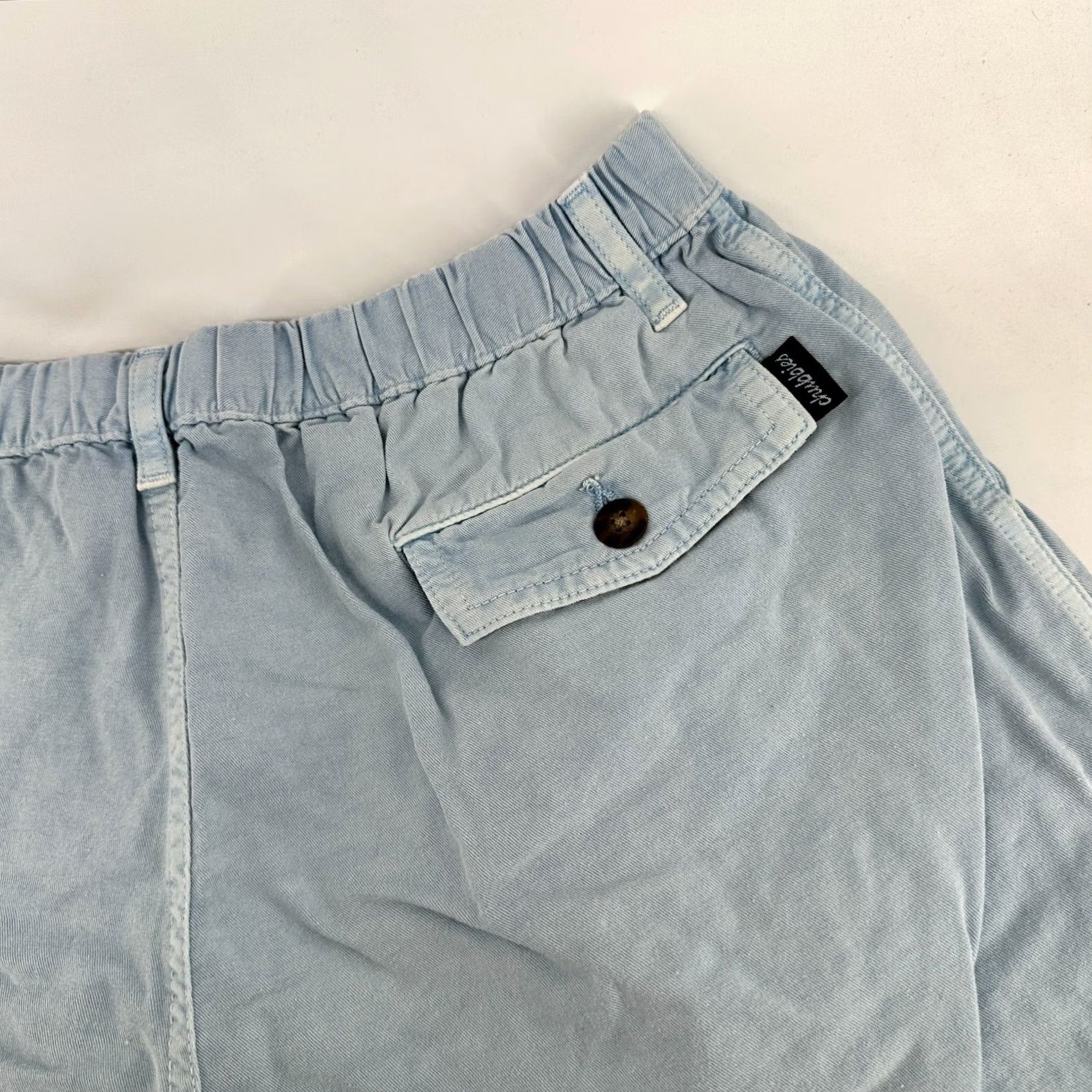 Chubbies Chubbies Chino Shorts Blue Women's L Cotton Stretch Slash Pocket Button Front Casual Spring Summer Travel Mens Womens Girls Boys Size 36" / US 14 / IT 50 - 7 Thumbnail