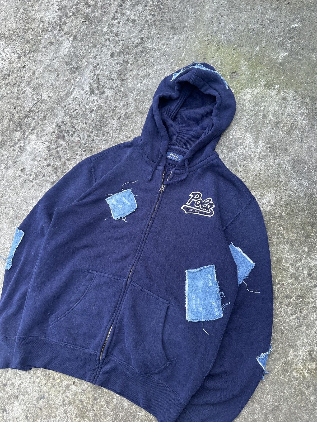 Polo Ralph Lauren Y2K Custom Polo Ralph Lauren Zip Up Hoodie Streetwear Rare M Size US M / EU 48-50 / 2 - 2 Thumbnail