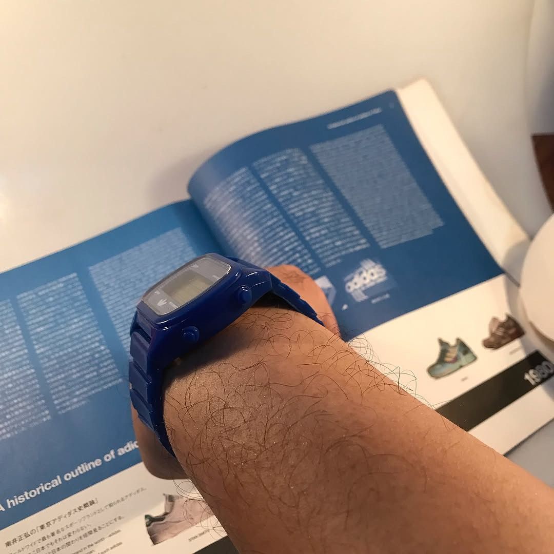 Adidas × Vintage Adidas Trefoil Watch Originals blue Og Watch water resist ag Size ONE SIZE - 13 Thumbnail