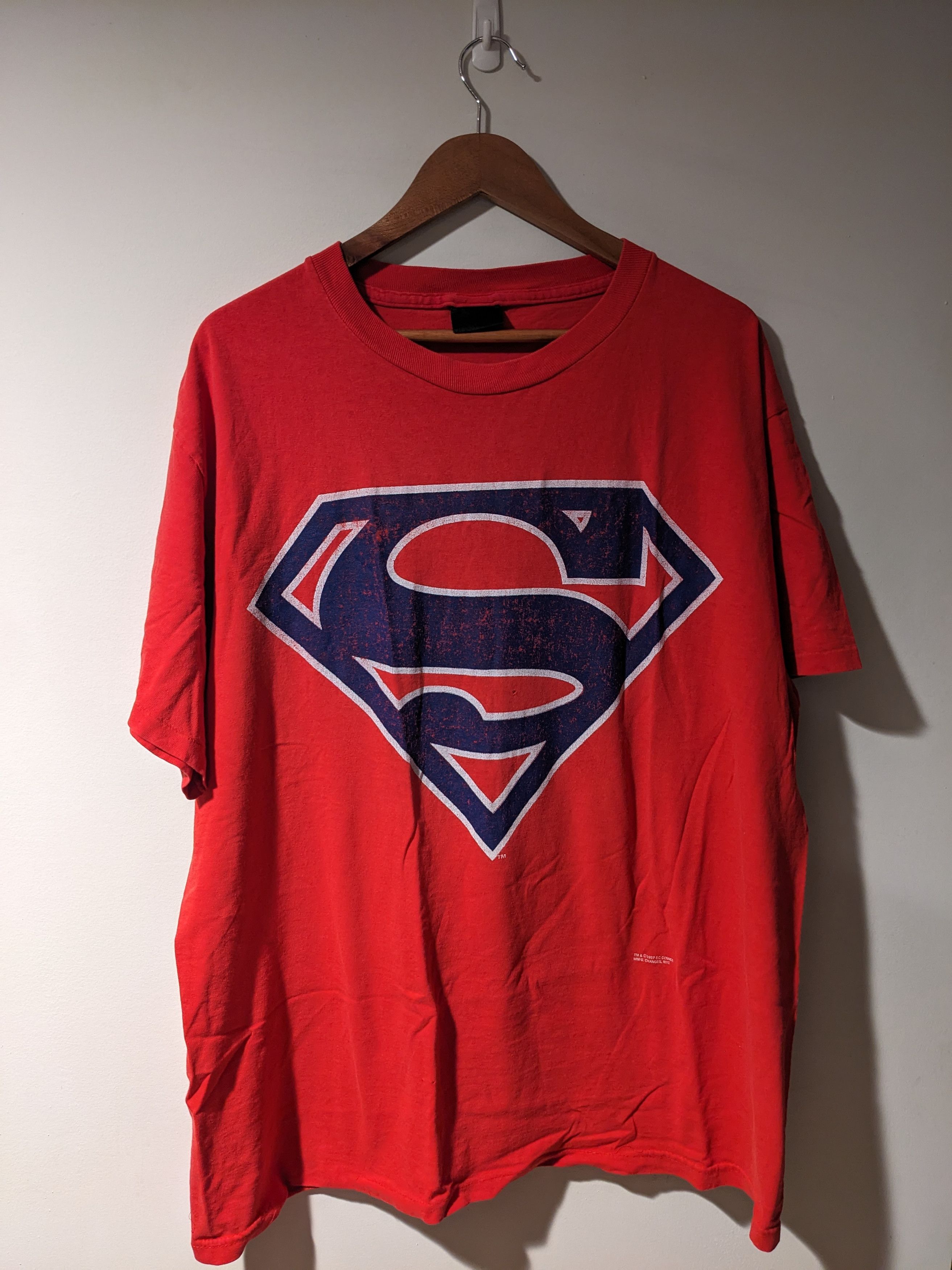 DC Comics × Vlone Vintage 1997 Super Man DC Comic Logo XX-Large T-Shirt Size US XXL / EU 58 / 5 - 1 Thumbnail