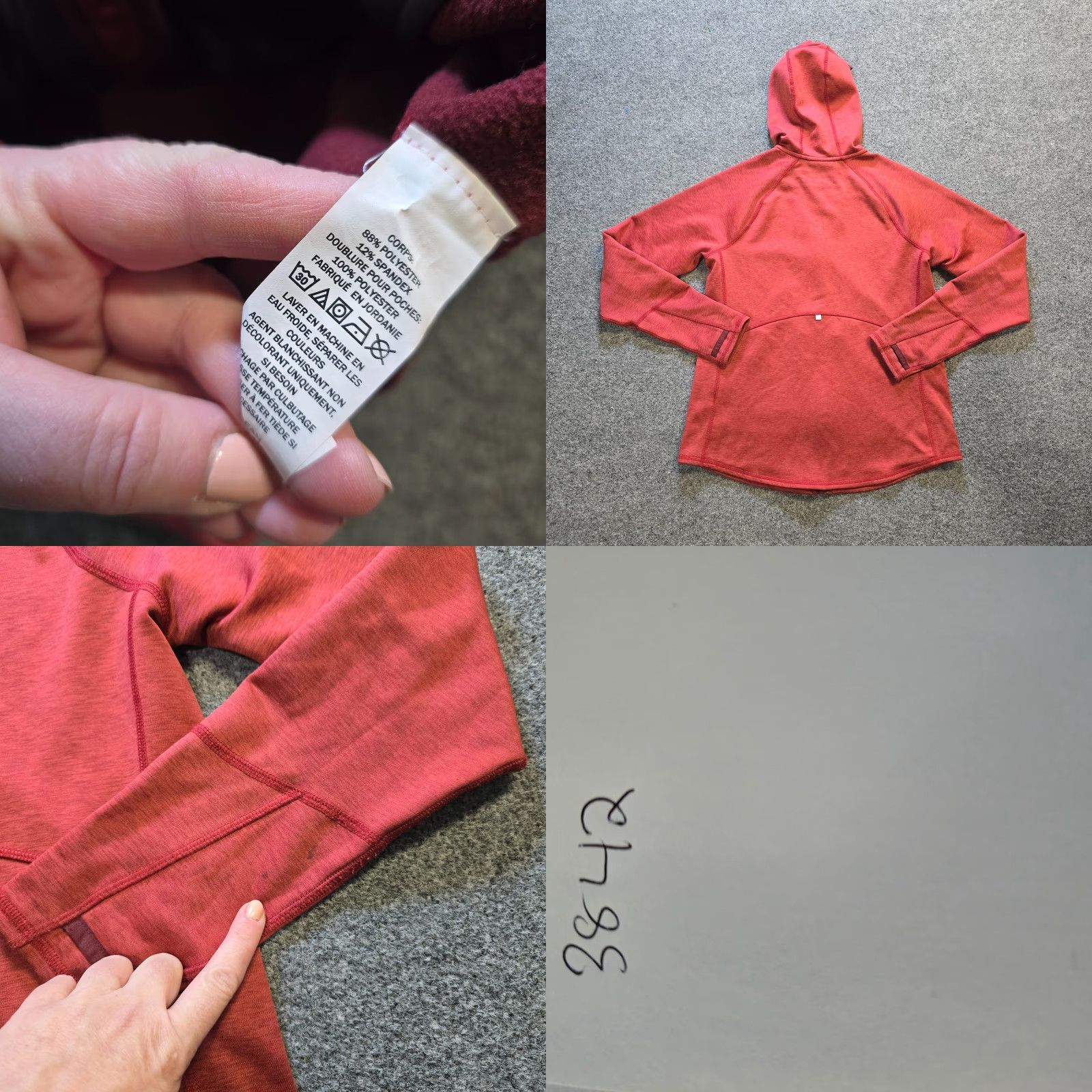 Vintage LL Bean Jacket Womens Size Small Red Hoodie Full Zip Sweatshirt Pockets Casual Size S / US 4 / IT 40 - 8 Thumbnail