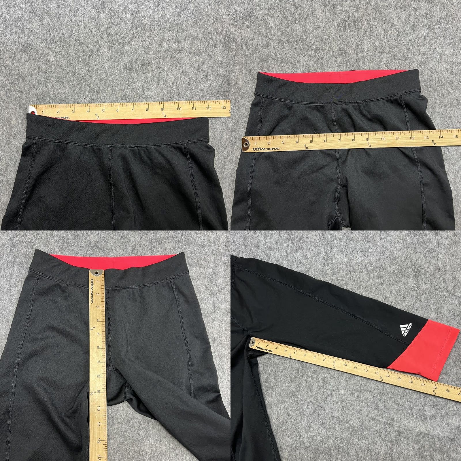Adidas Adidas Leggings Womens S Black Techfit Capri Climalite UPF 50+ Running Gym Yoga Size 28" / US 6 / IT 42 - 10 Thumbnail