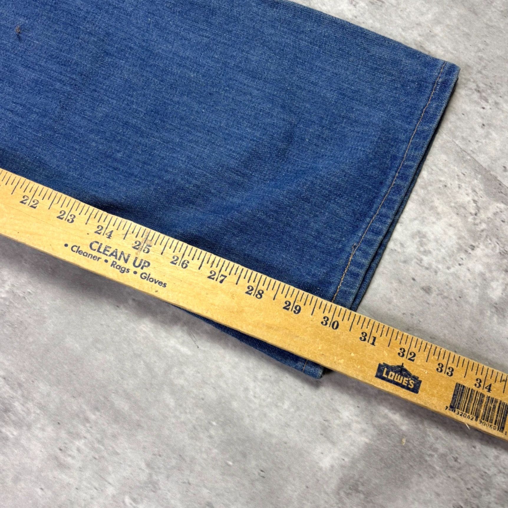 Bell VINTAGE Mavericks Jeans Womens 28x30 Medium Wash Flare Leg Denim Pants Bell Bottoms Size 28" / US 6 / IT 42 - 5 Thumbnail