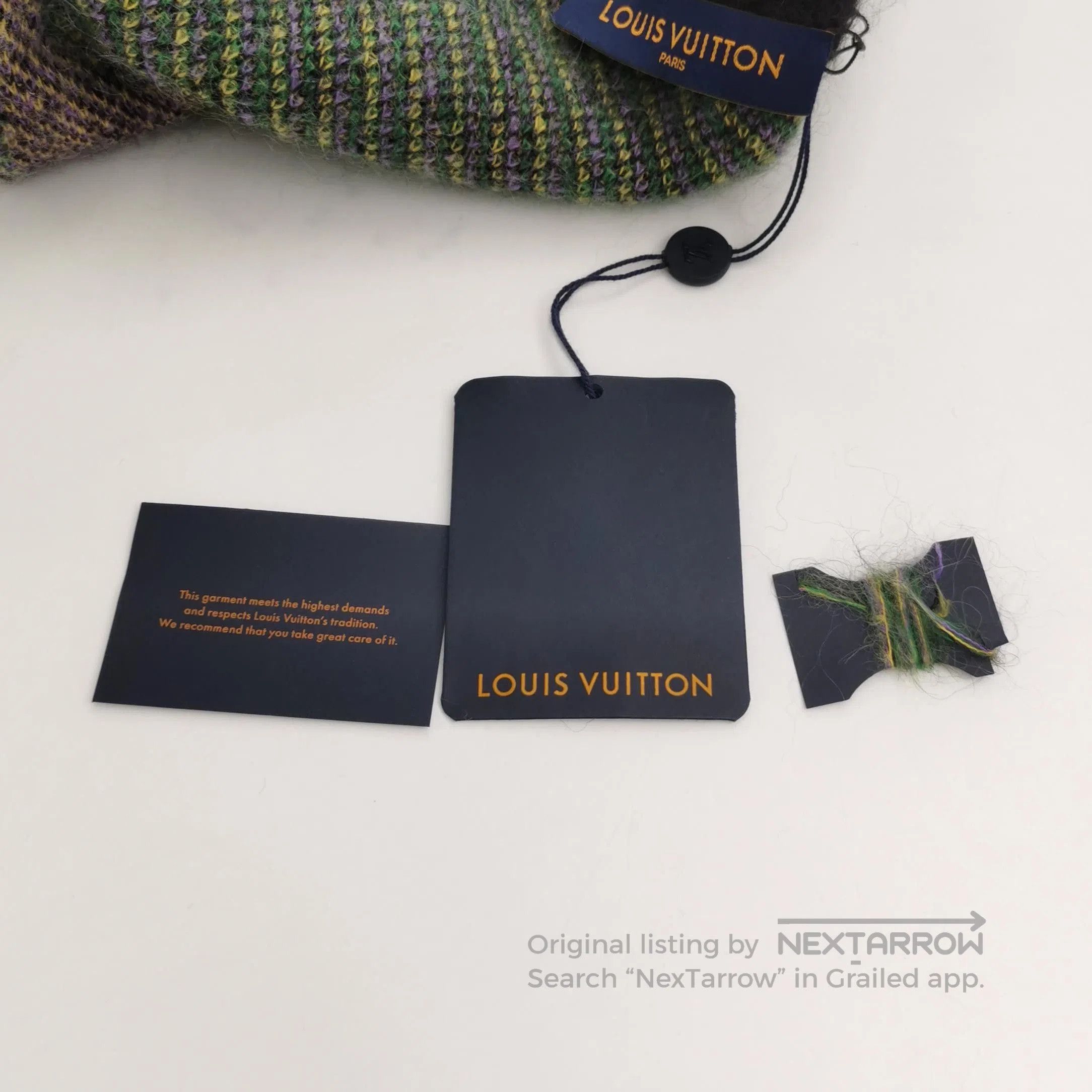 Louis Vuitton Mohair Wool Butterfly Print Crewneck Vest L.