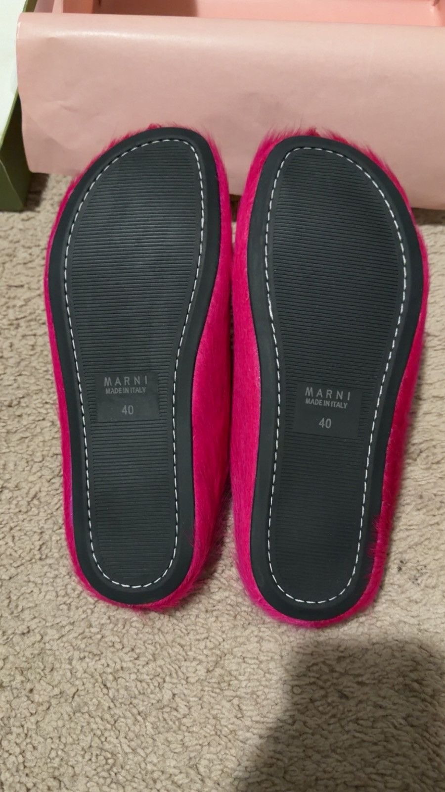 Marni Pink Marni fussbett mule Slides size 7 Size US 7 / IT 37 - 3 Thumbnail