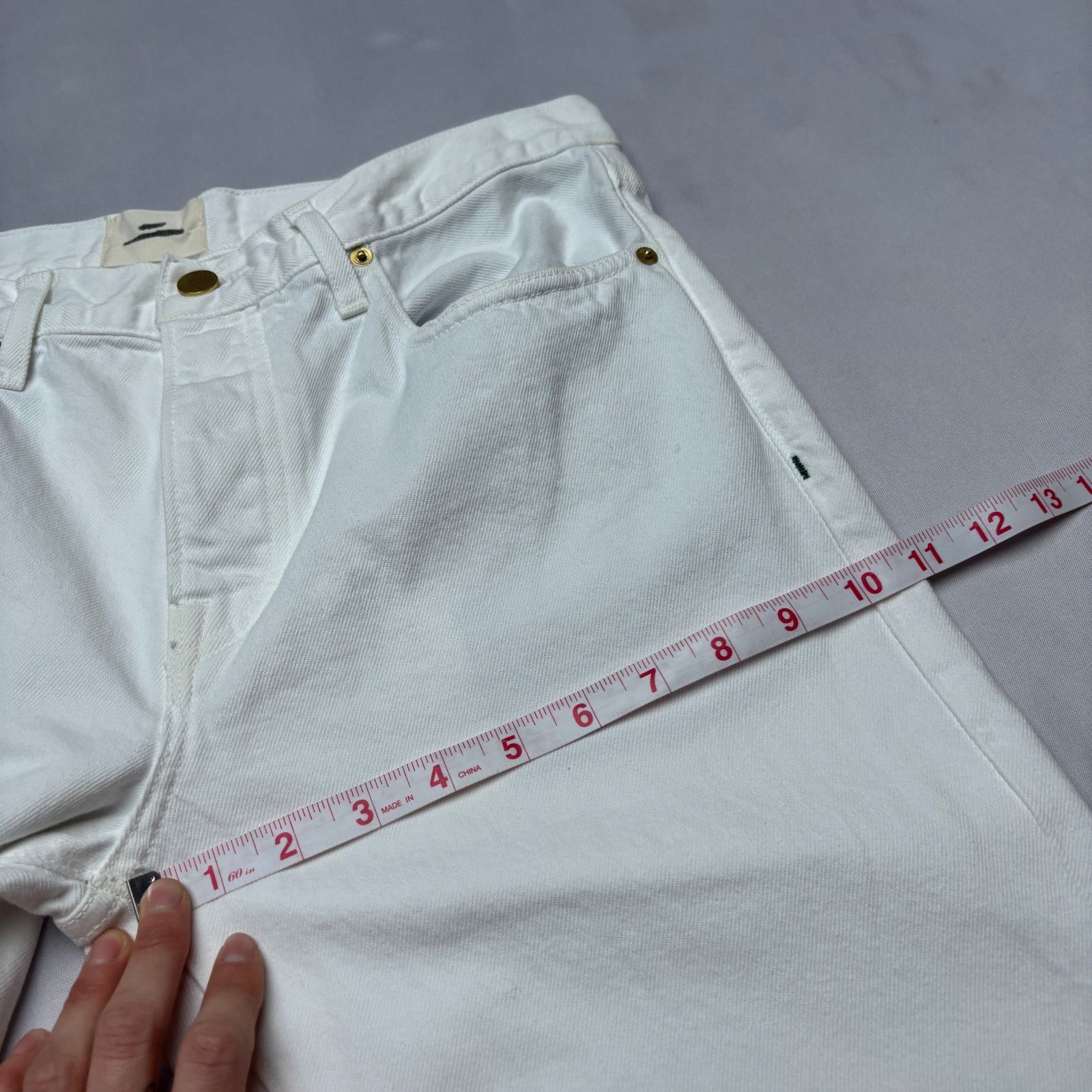 Sid Mashburn $185 Sid Mashburn Slim Straight Jeans 32x34 White Denim Size US 32 / EU 48 - 7 Thumbnail