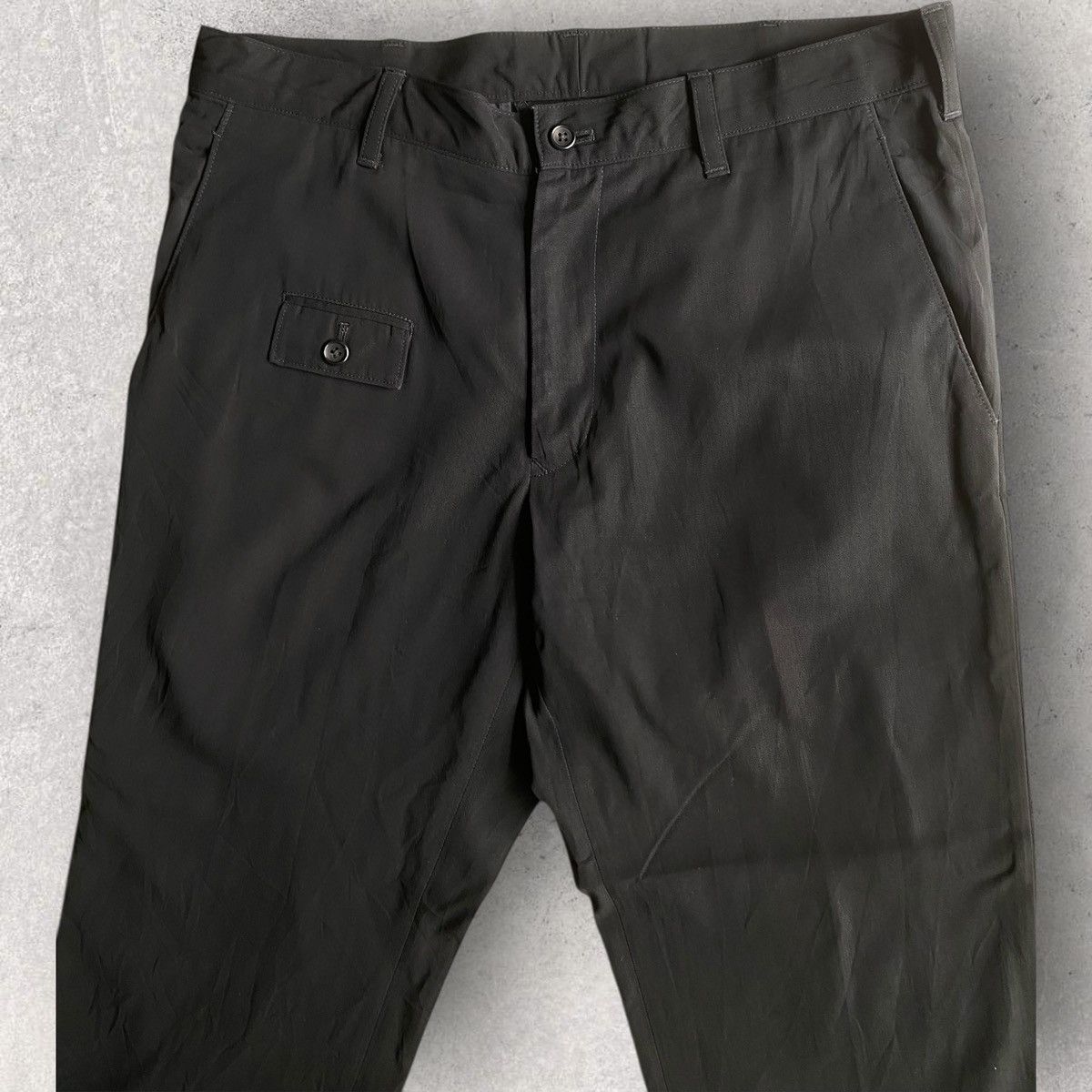 Yohji Yamamoto AW07 Wool Gabardine Front Pocket Pants Size US 34 / EU 50 - 4 Thumbnail