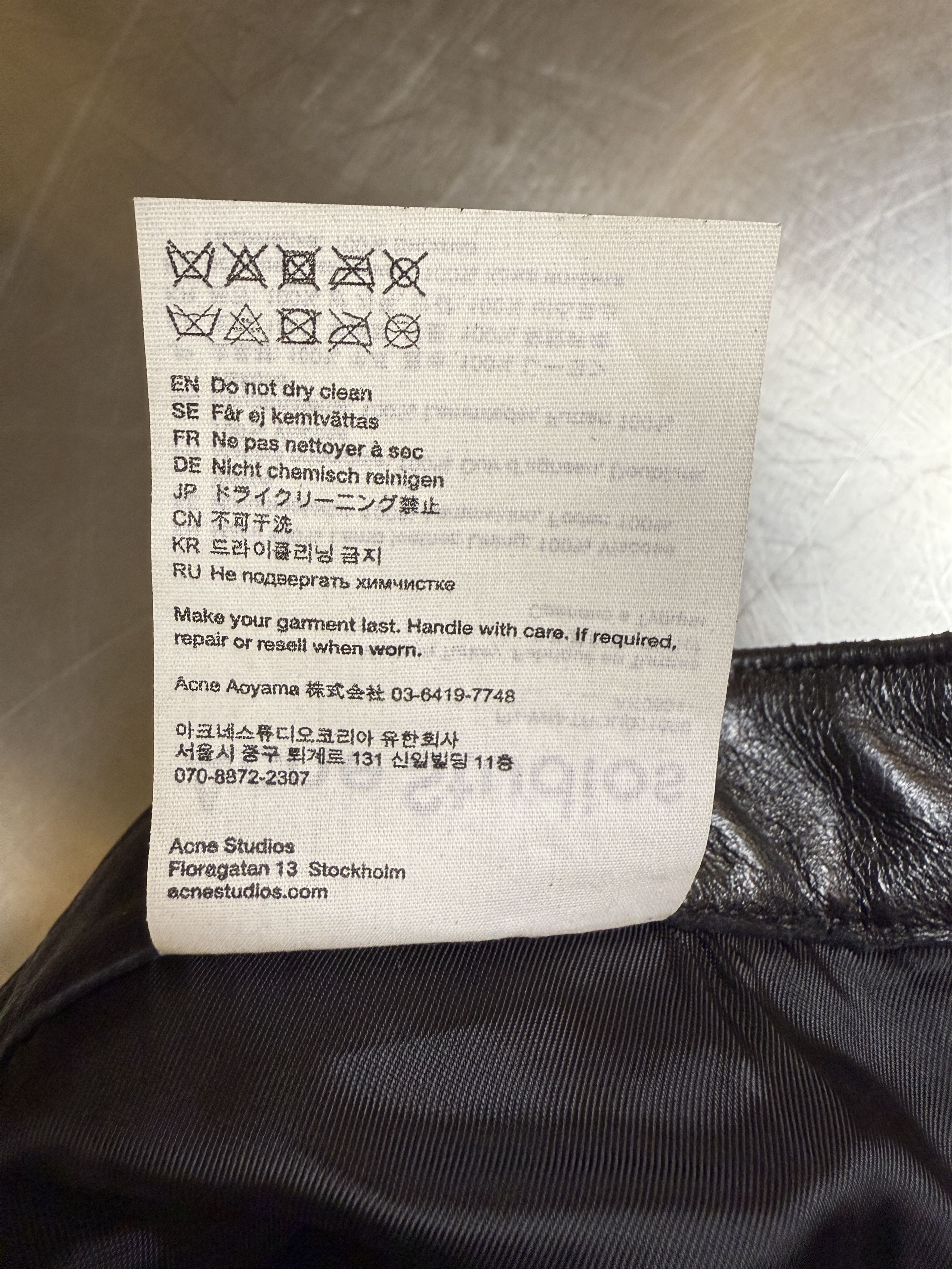 Acne Studios $1835 Acne Studios Paneled Leather Pants Size 27" / US 4 / IT 40 - 11 Thumbnail